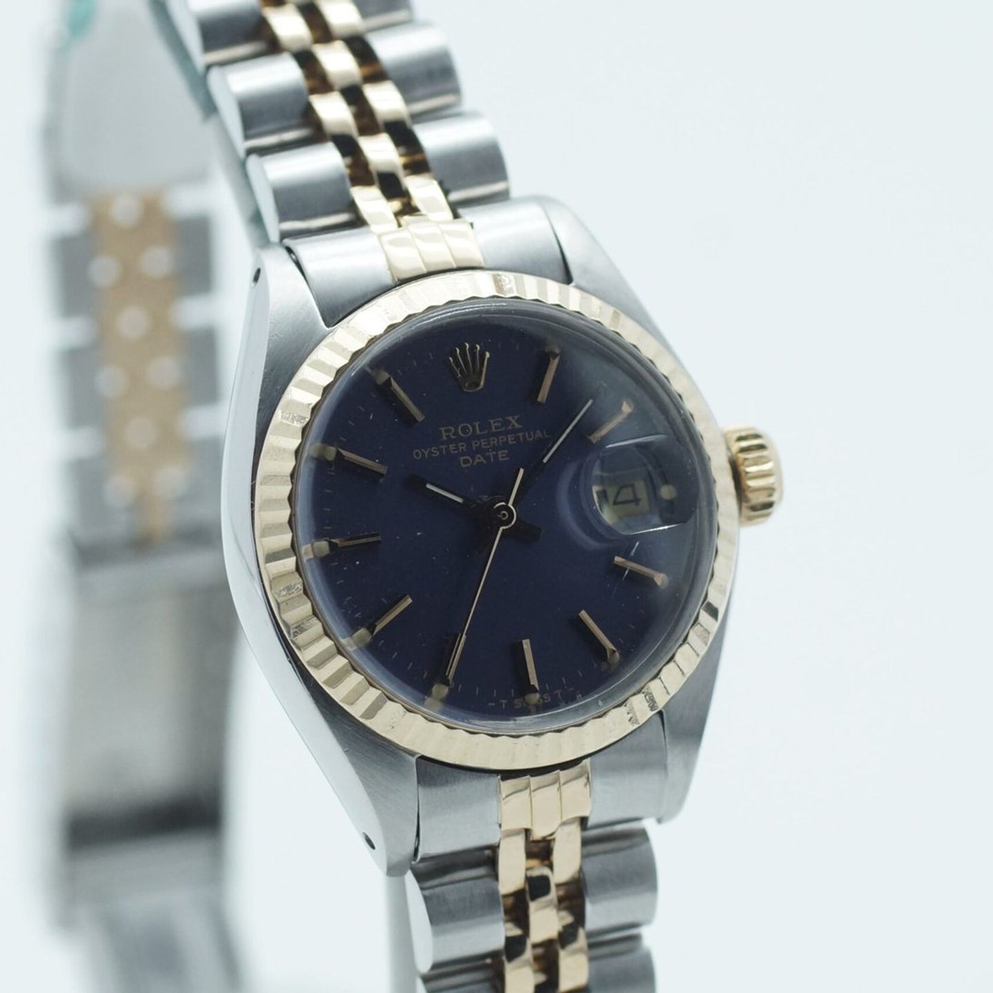 Rolex Lady-Datejust 69173 (1979) - Blue dial 26 mm Gold/Steel case (3/8)