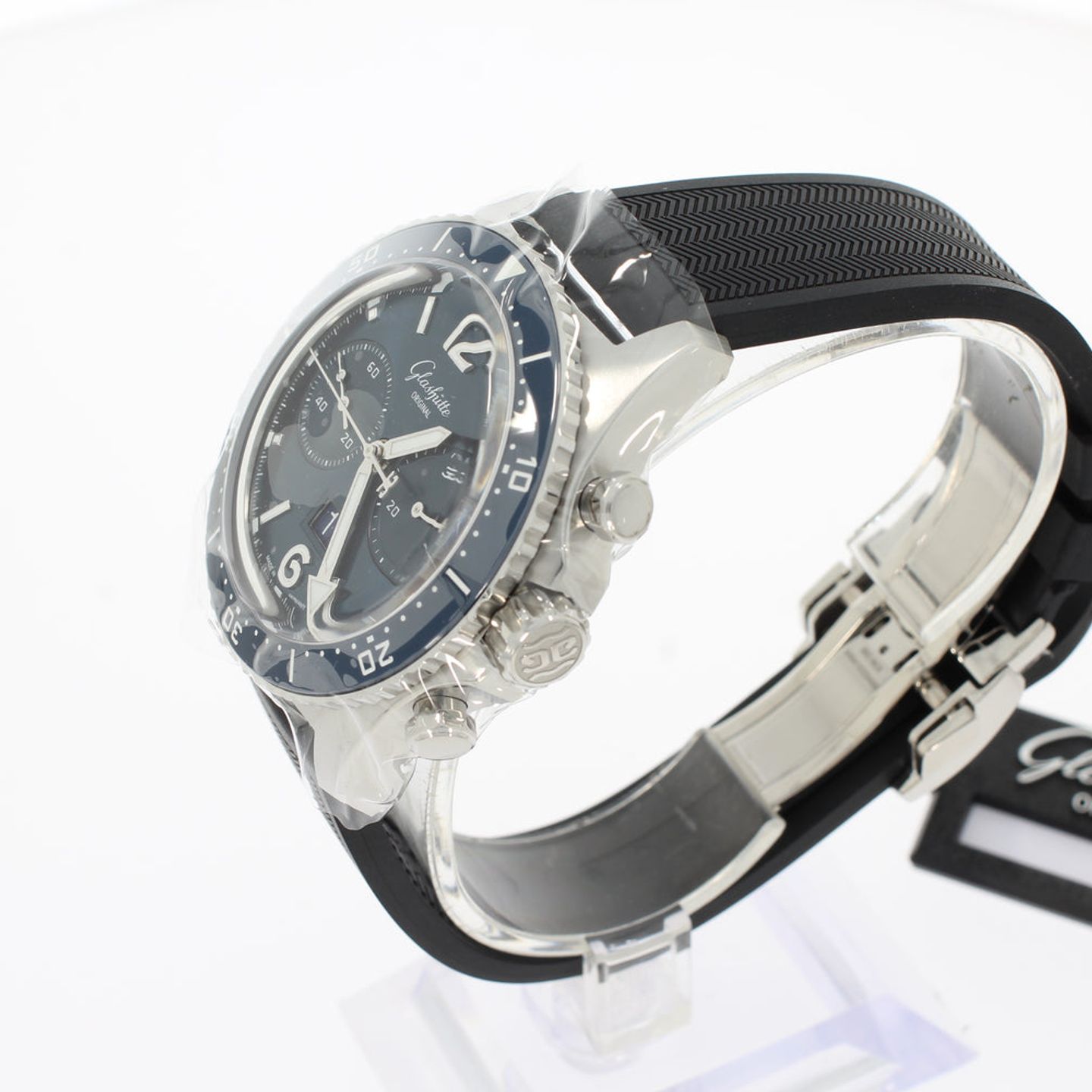 Glashütte Original SeaQ Chronograph 1-37-23-02-81-33 (2024) - Blue dial 43 mm Steel case (2/4)