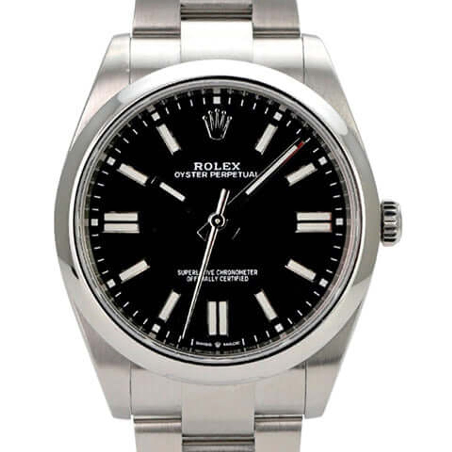Rolex Oyster Perpetual 41 124300 (2023) - Black dial 41 mm Steel case (1/8)