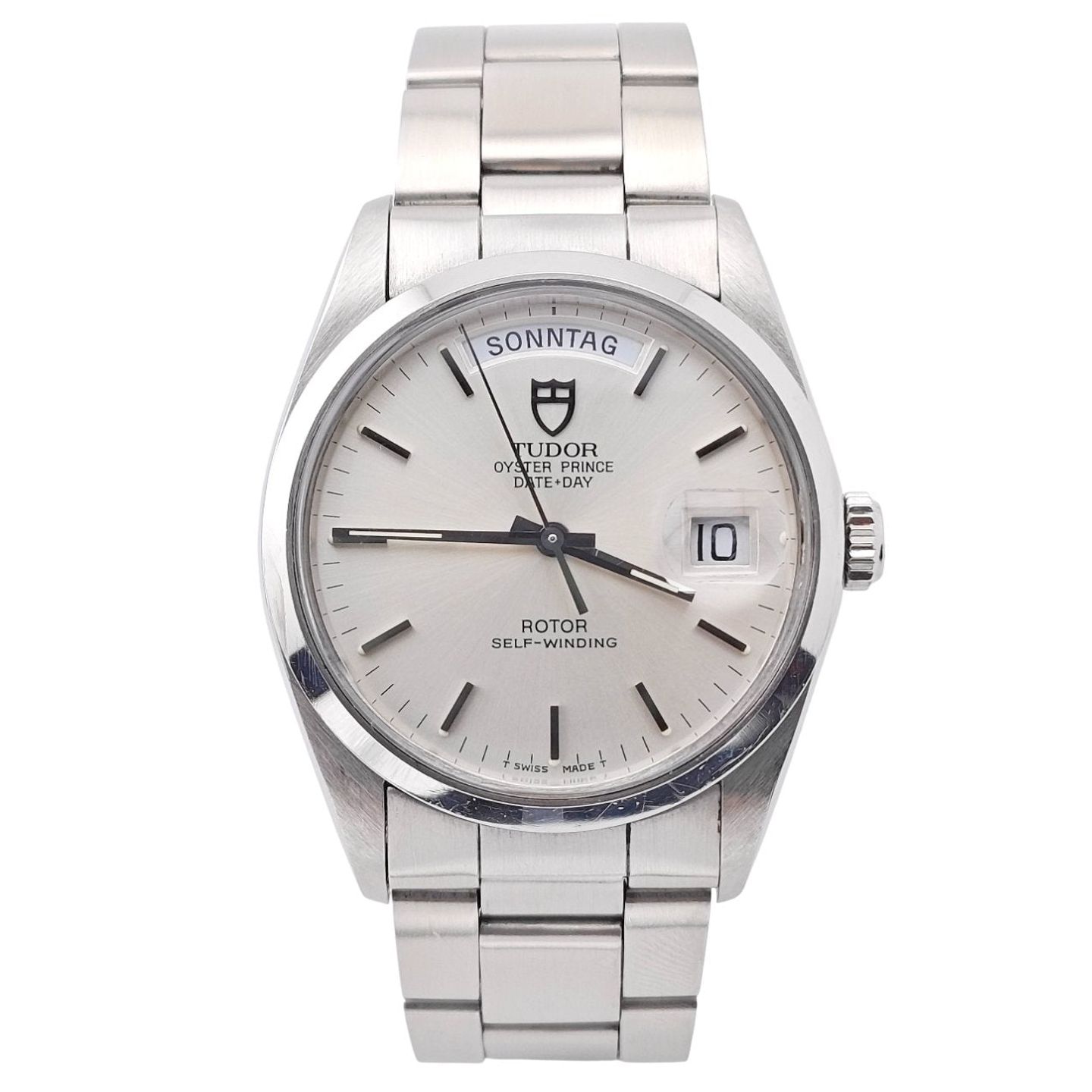 Tudor Prince Date Day 94500 (Unknown (random serial)) - Silver dial 36 mm Steel case (1/8)