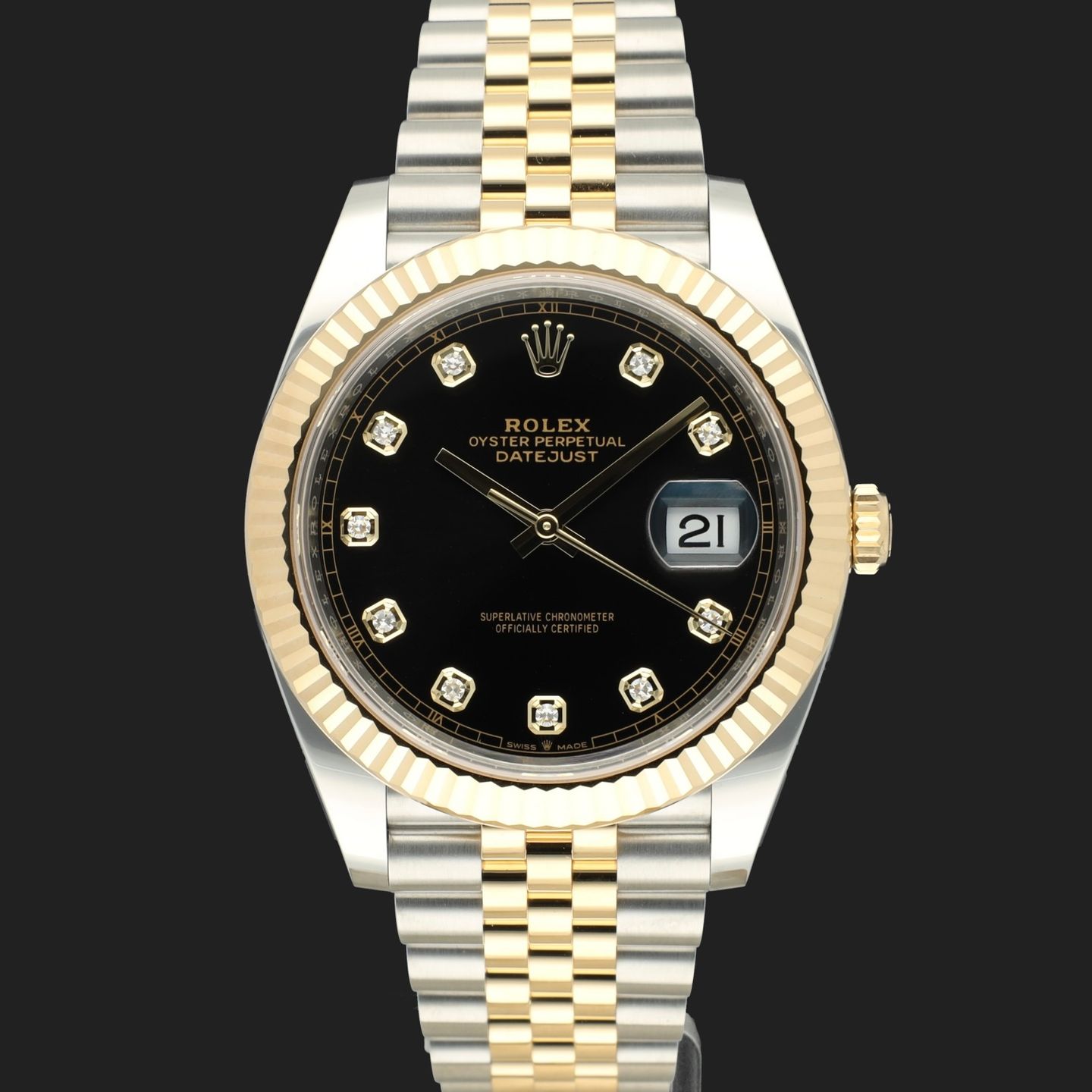 Rolex Datejust 41 126333 (2025) - Black dial 41 mm Gold/Steel case (2/8)