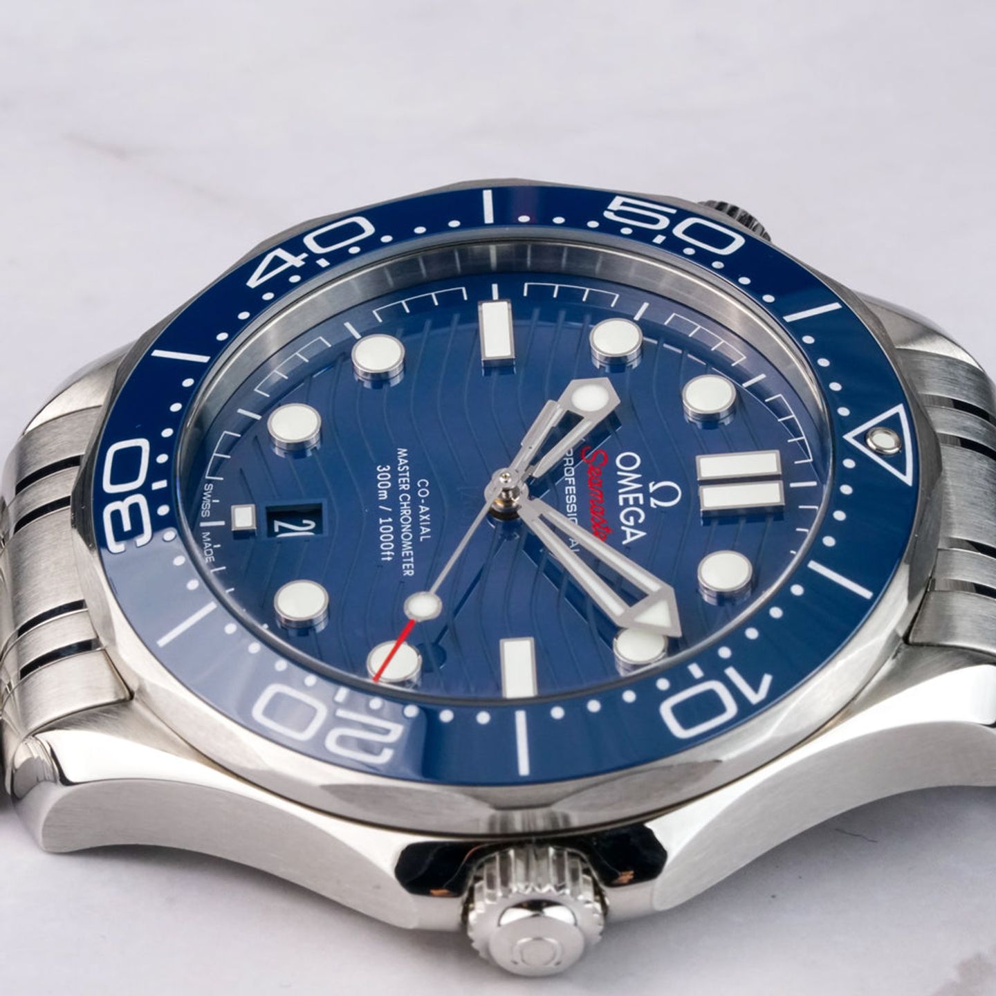 Omega Seamaster Diver 300 M 210.30.42.20.03.001 (2020) - Blue dial 42 mm Steel case (6/7)