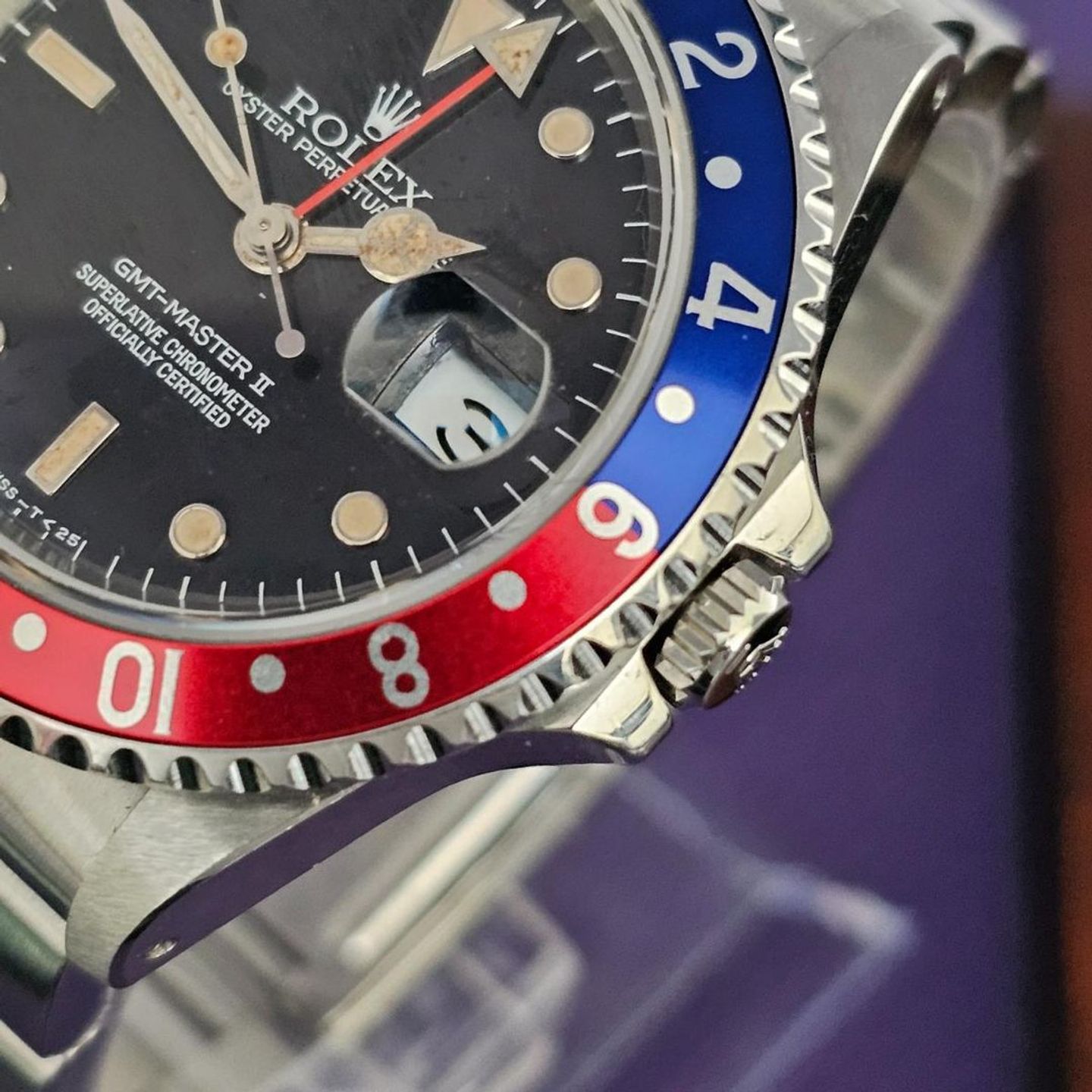 Rolex GMT-Master II 16710 (1996) - Zwart wijzerplaat 40mm Staal (3/4)