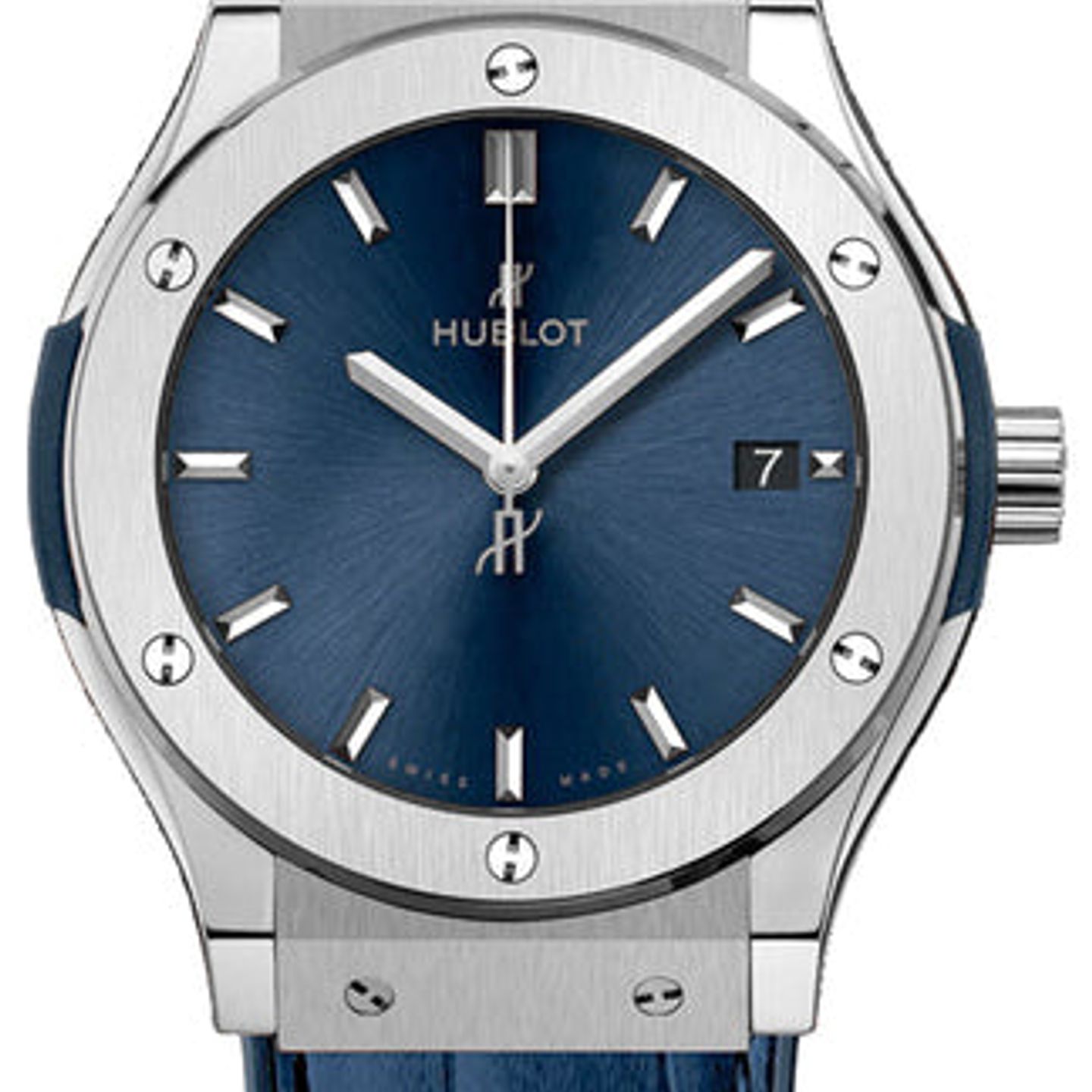 Hublot Classic Fusion Blue 581.NX.7170.LR (2026) - Blue dial 33 mm Titanium case (1/1)