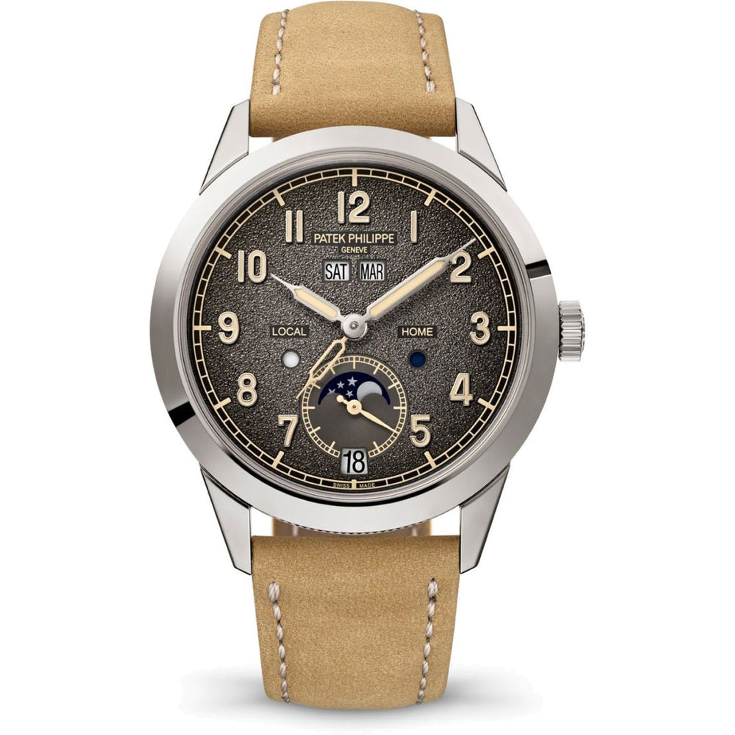 Patek Philippe Annual Calendar Travel Time 5326G-001 (2023) - Grey dial 41 mm White Gold case (1/1)