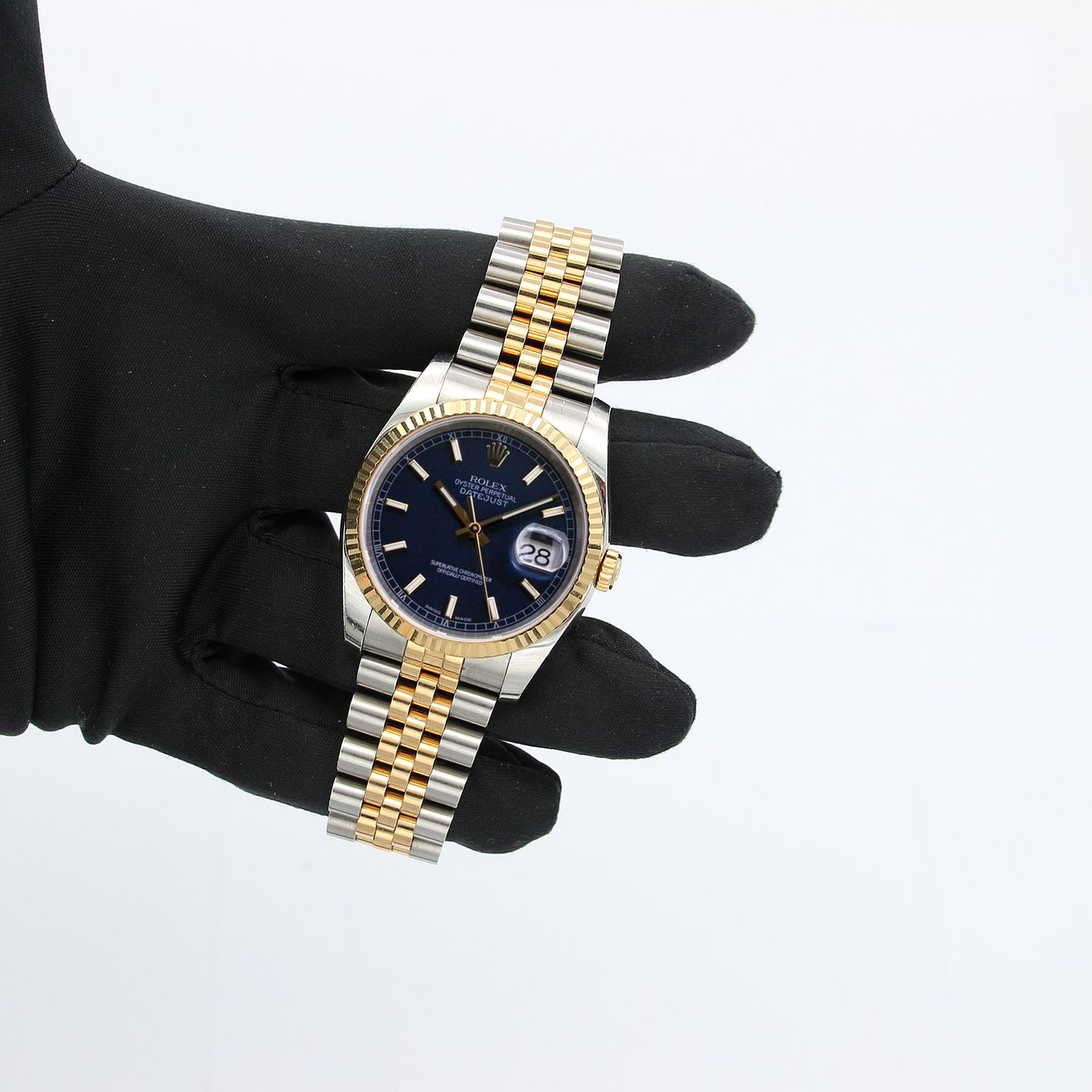 Rolex Datejust 36 116233 (Onbekend (willekeurig serienummer)) - Blauw wijzerplaat 36mm Goud/Staal (3/5)