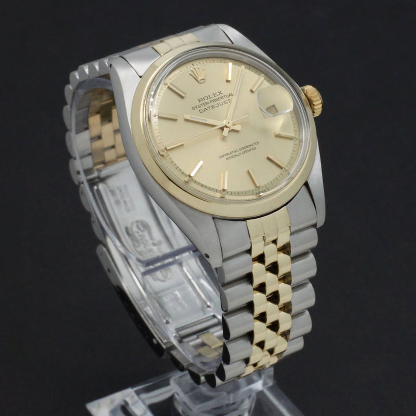 Rolex Datejust 1600 (1975) - Goud wijzerplaat 36mm Goud/Staal (4/7)