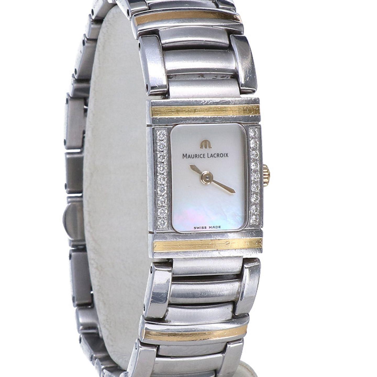 Maurice Lacroix Miros 32823 (2002) - Pearl dial 16 mm Steel case (4/6)