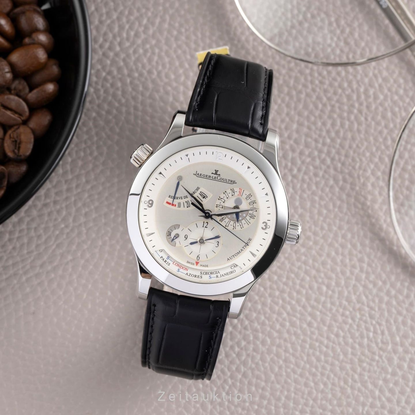 Jaeger-LeCoultre Master Geographic Q1508420 (Unknown (random serial)) - Silver dial 40 mm Steel case (3/8)