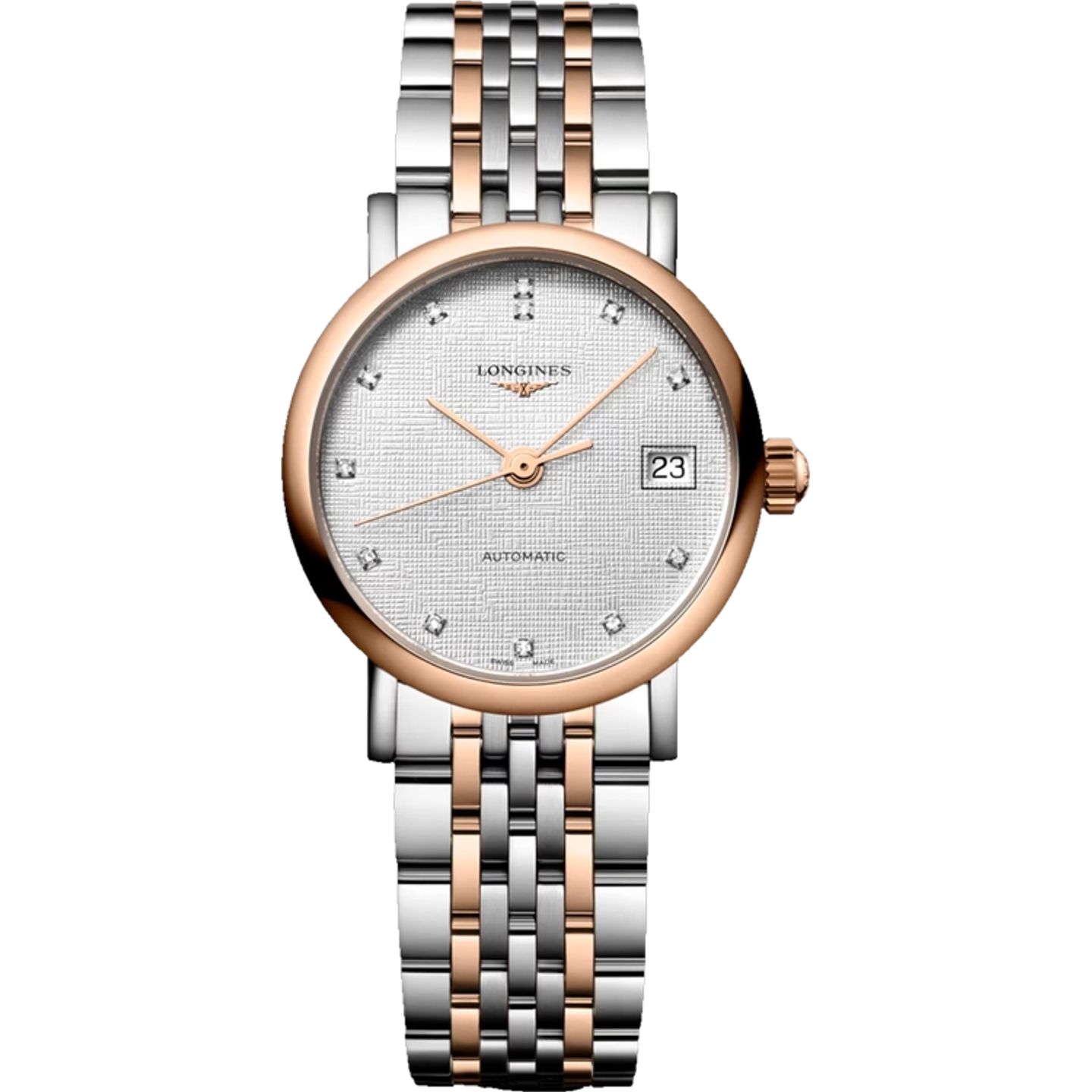 Longines Elegant L4.309.5.79.7 (2026) - Zilver wijzerplaat 26mm Goud/Staal (1/1)