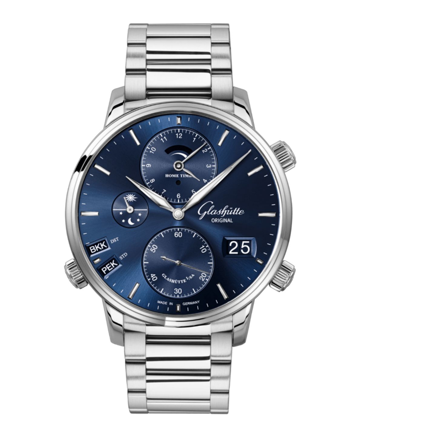 Glashütte Original Senator Cosmopolite 1-89-02-05-02-70 (2024) - Blue dial 44 mm Steel case (1/2)