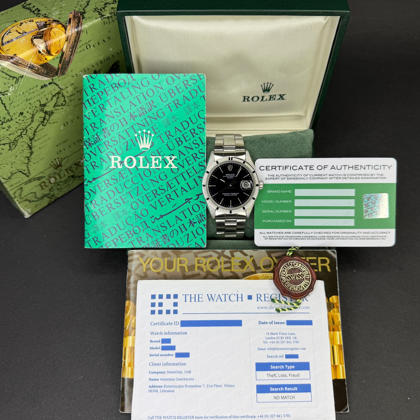 Rolex Oyster Perpetual Date 1501 (1974) - Black dial 34 mm Steel case (3/8)