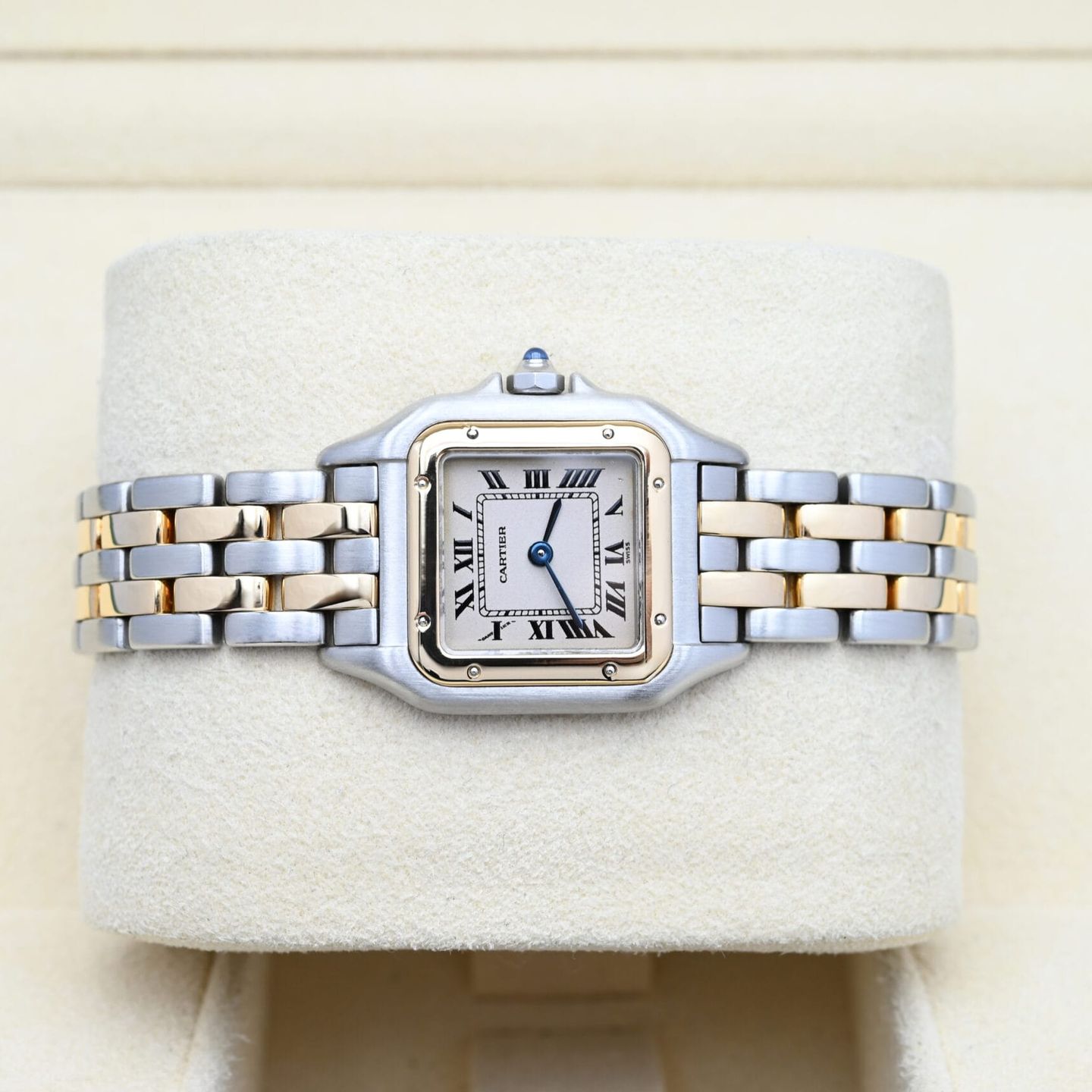Cartier Panthère 1120 (Unknown (random serial)) - White dial 22 mm Gold/Steel case (5/8)