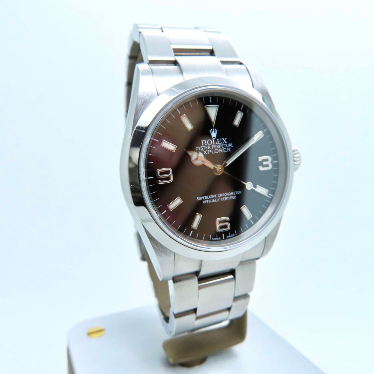 Rolex Explorer 114270 (2003) - Zwart wijzerplaat 36mm Staal (2/8)