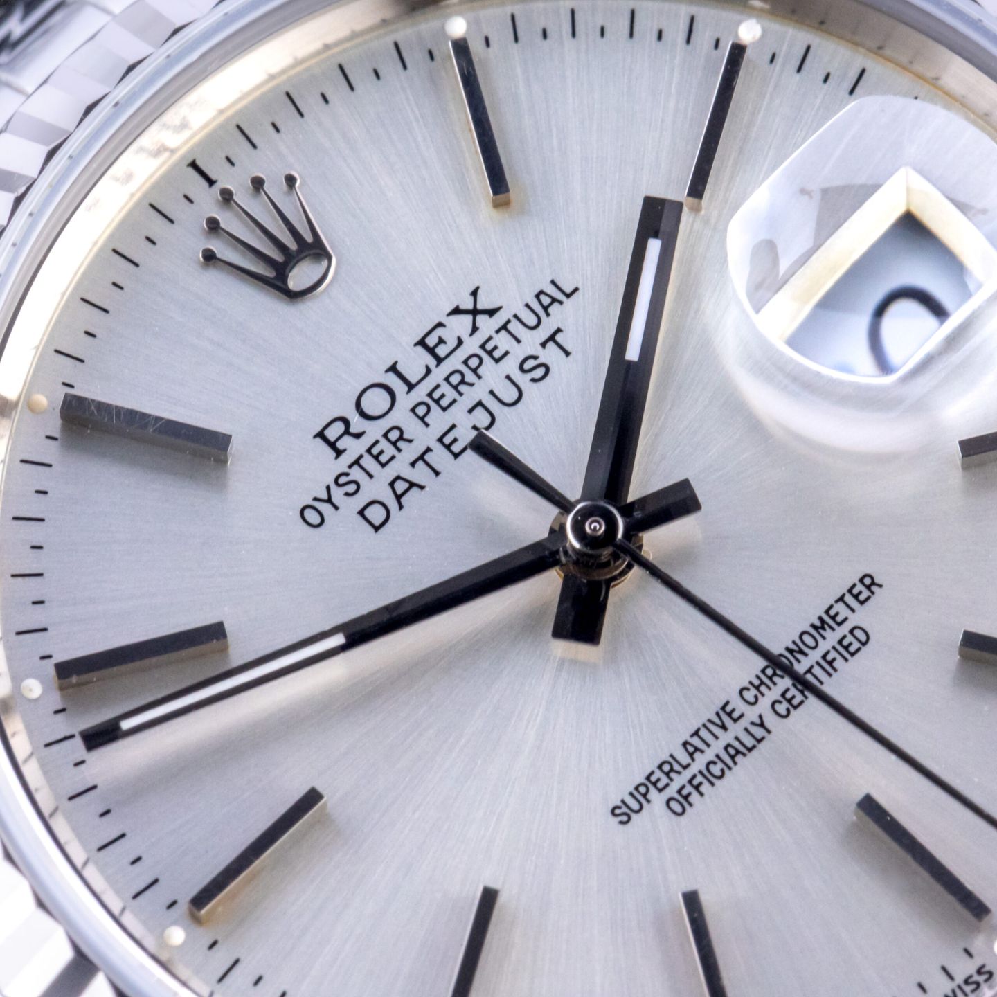 Rolex Datejust 36 16234 (1990) - Zilver wijzerplaat 36mm Staal (2/8)