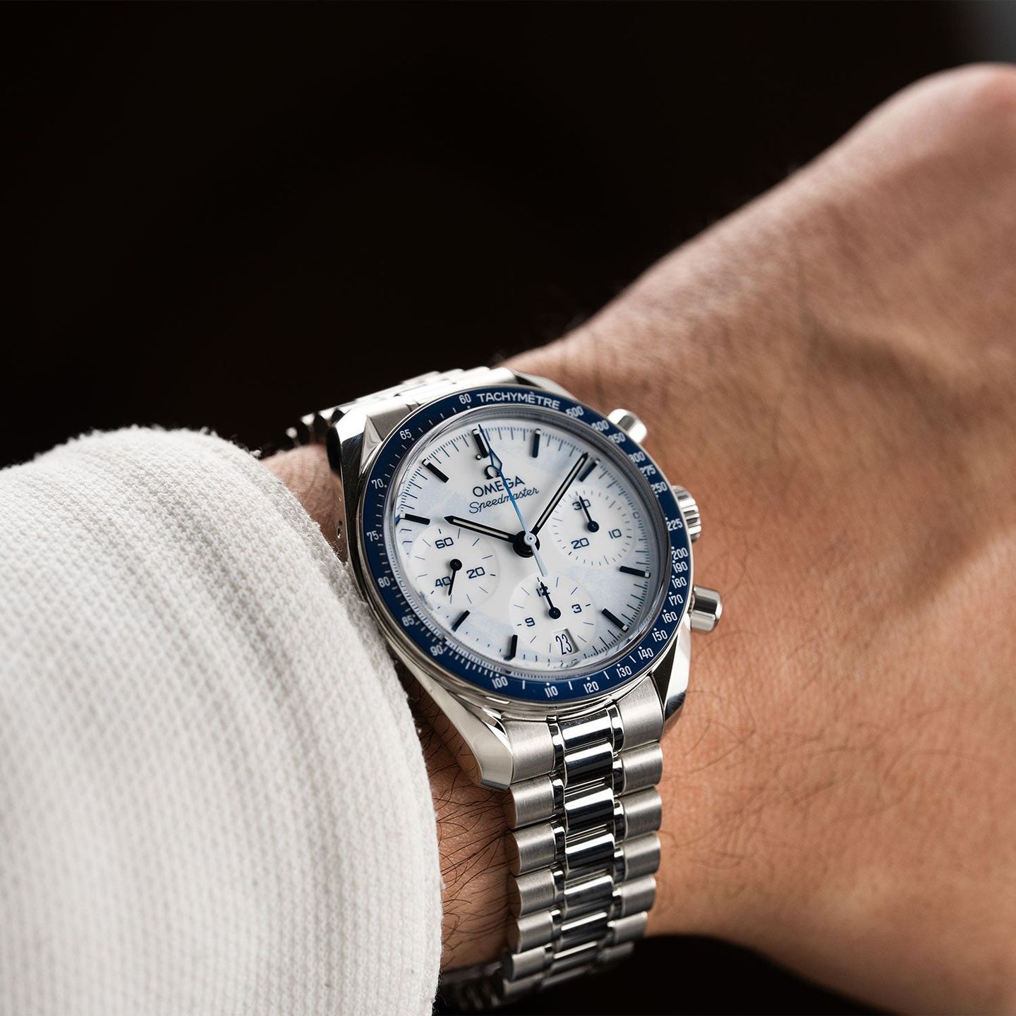 Omega Speedmaster Date 522.30.38.50.04.001 (2026) - Wit wijzerplaat 38mm Staal (8/8)