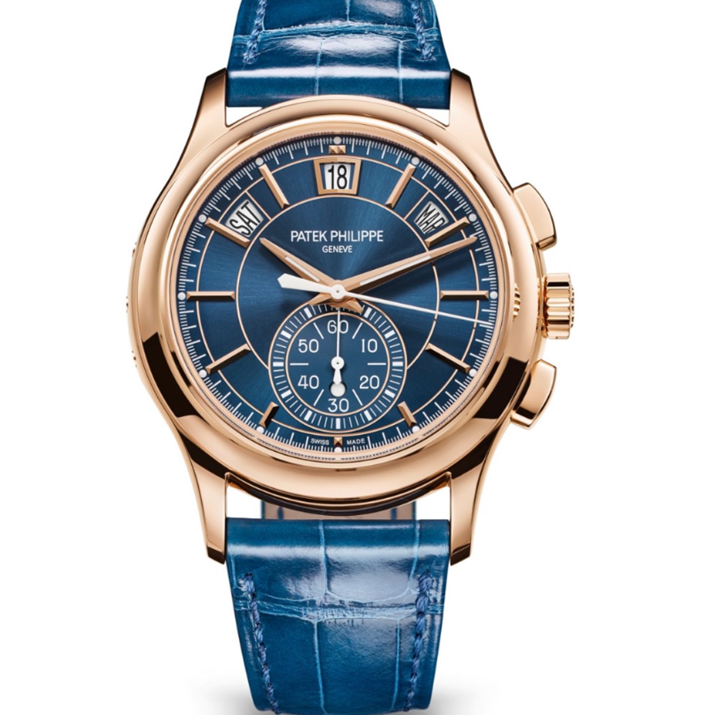 Patek Philippe Annual Calendar Chronograph 5905R-010 (2023) - Blue dial 42 mm Rose Gold case (1/1)