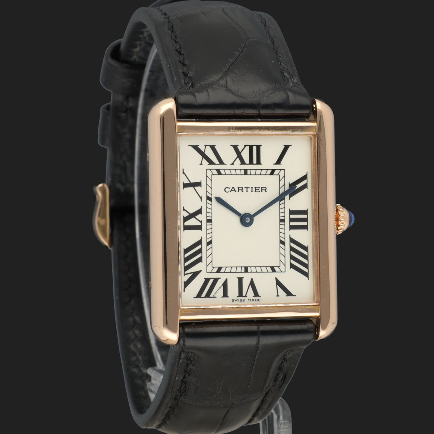 Cartier Tank Solo W5200025 (2016) - Zilver wijzerplaat 35mm Roségoud (4/8)