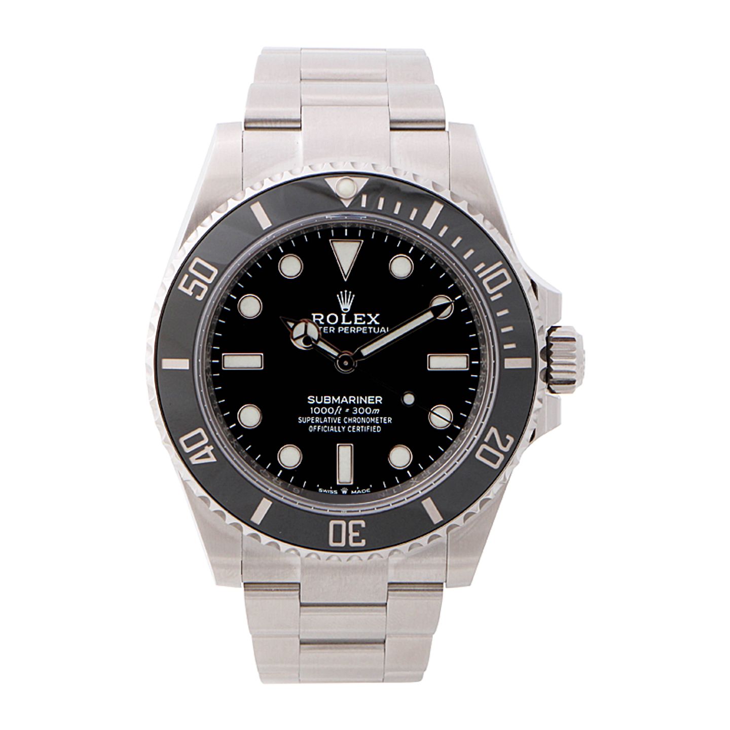 Rolex Submariner No Date 124060 (2024) - Zwart wijzerplaat 41mm Staal (1/4)