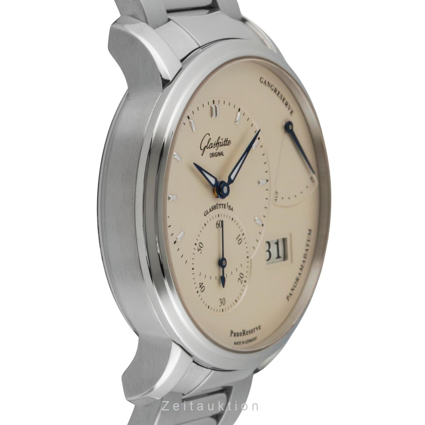 Glashütte Original PanoReserve 1-65-01-22-12-71 (2022) - Zilver wijzerplaat 40mm Staal (6/8)