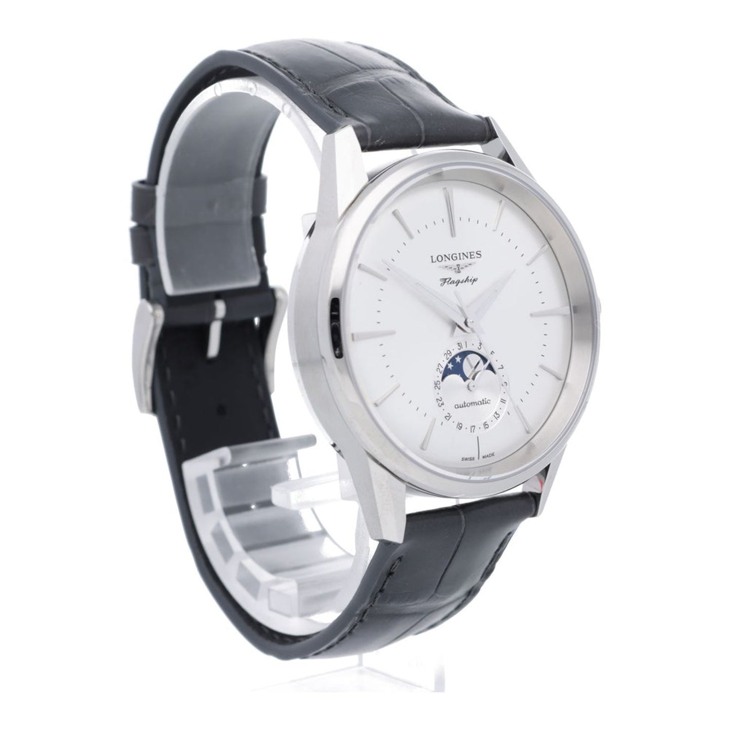 Longines Heritage L4.815.4.72.2 (2026) - Silver dial 39 mm Steel case (7/7)