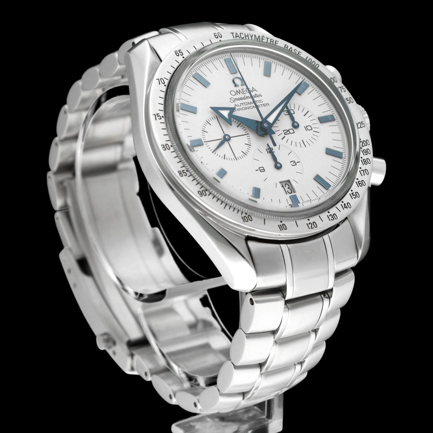 Omega Speedmaster Broad Arrow 3551.50.00 (2002) - Zwart wijzerplaat 42mm Staal (6/8)