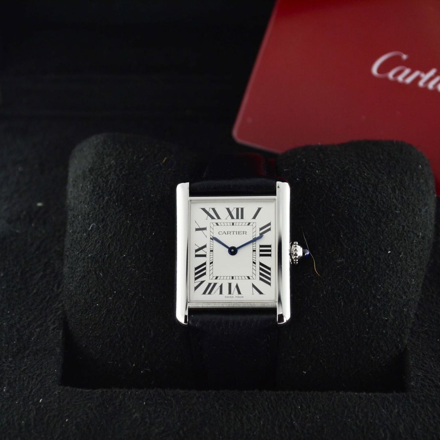 Cartier Tank WSTA0041 (2021) - Wit wijzerplaat 34mm Staal (7/7)