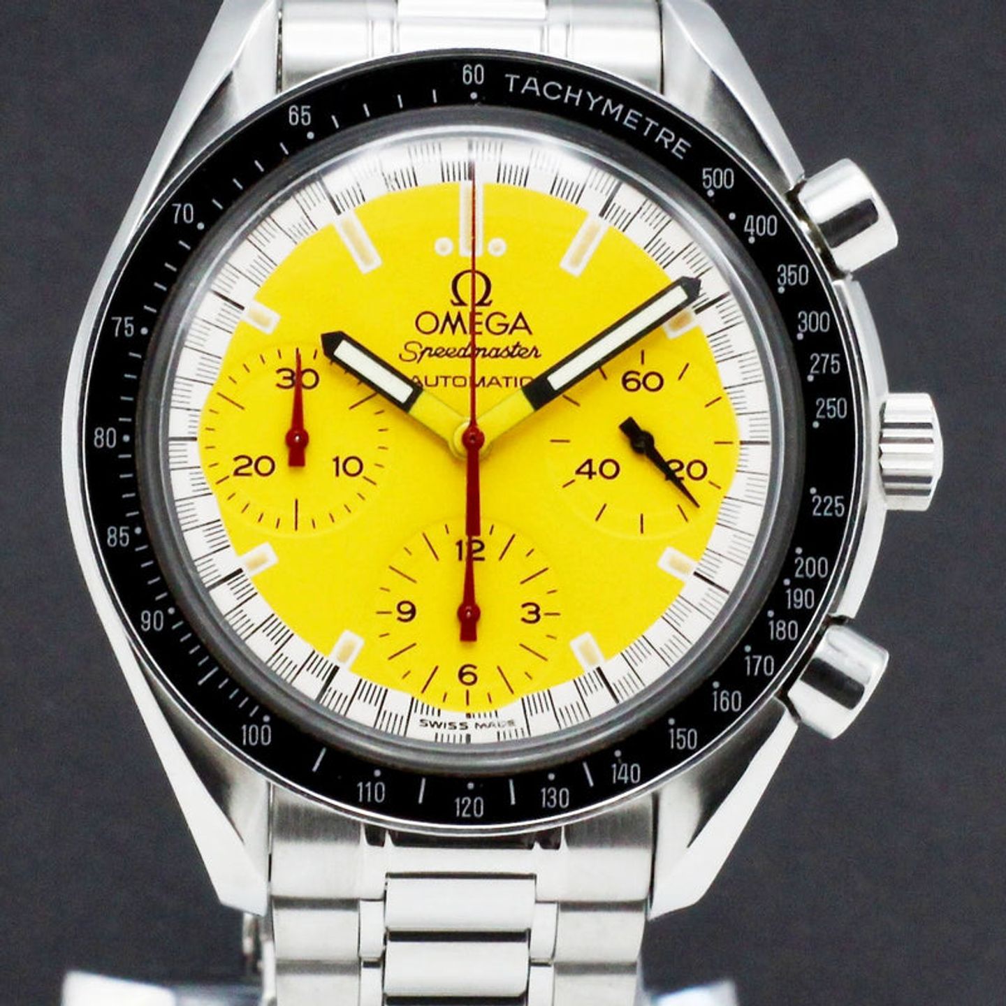 Omega Speedmaster Reduced 3510.12.00 (1996) - Yellow dial 39 mm Steel case (1/7)