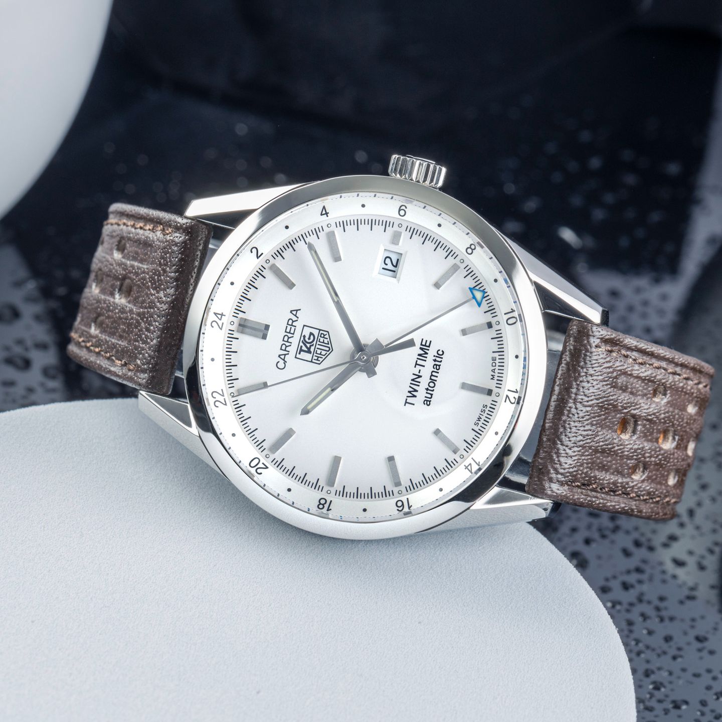 TAG Heuer Carrera Calibre 7 WV2116-0 (Unknown (random serial)) - White dial 39 mm Steel case (2/8)