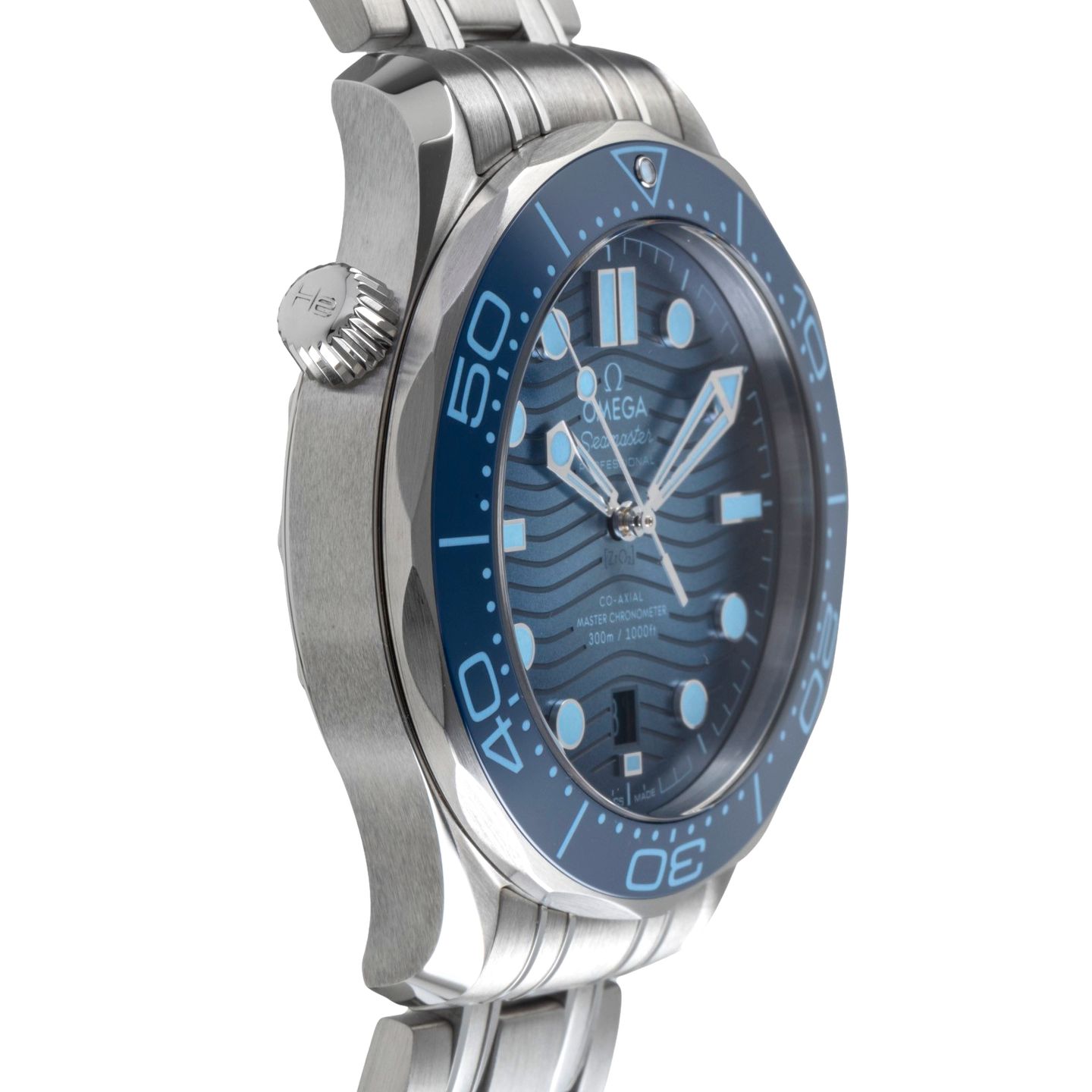 Omega Seamaster Diver 300 M 210.30.42.20.03.003 (Onbekend (willekeurig serienummer)) - Blauw wijzerplaat 42mm Staal (7/8)