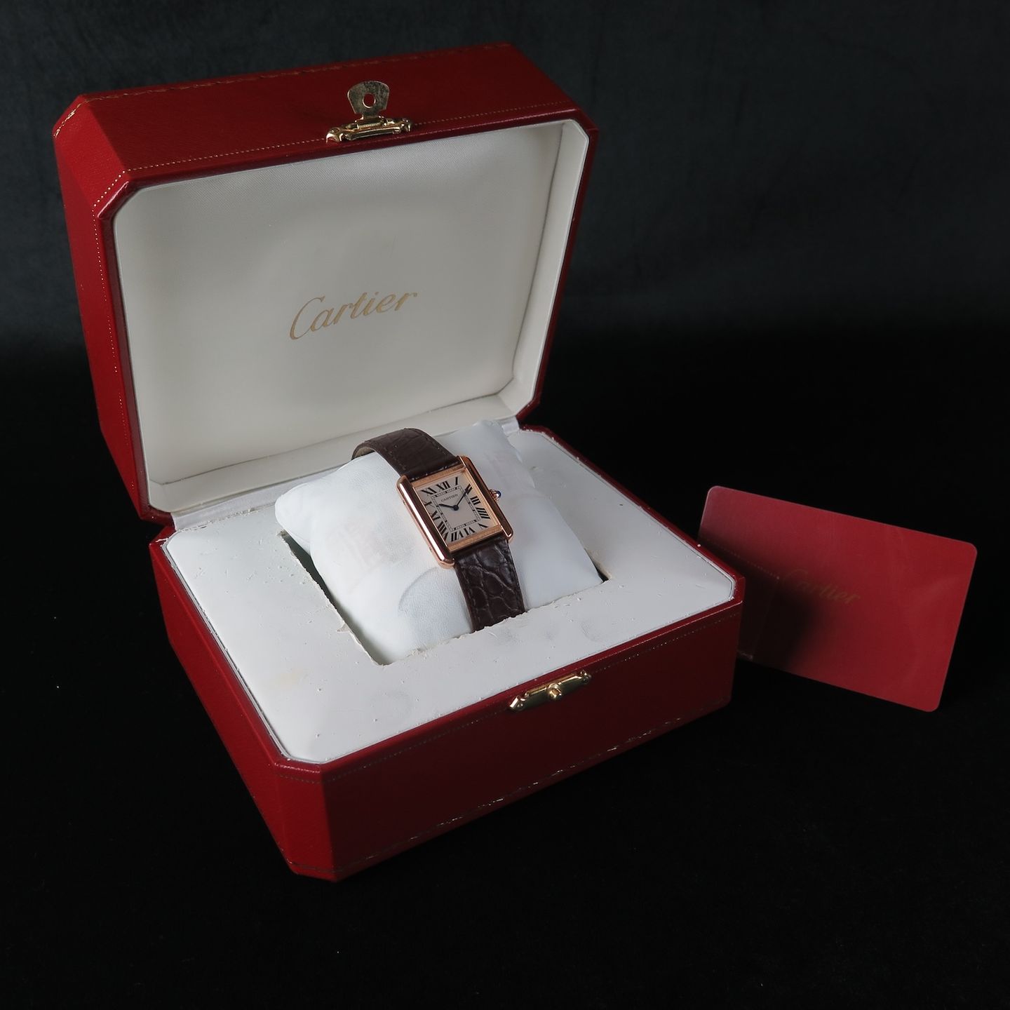 Cartier Tank Solo W5200024 (2019) - Zilver wijzerplaat 31mm Roségoud (8/8)