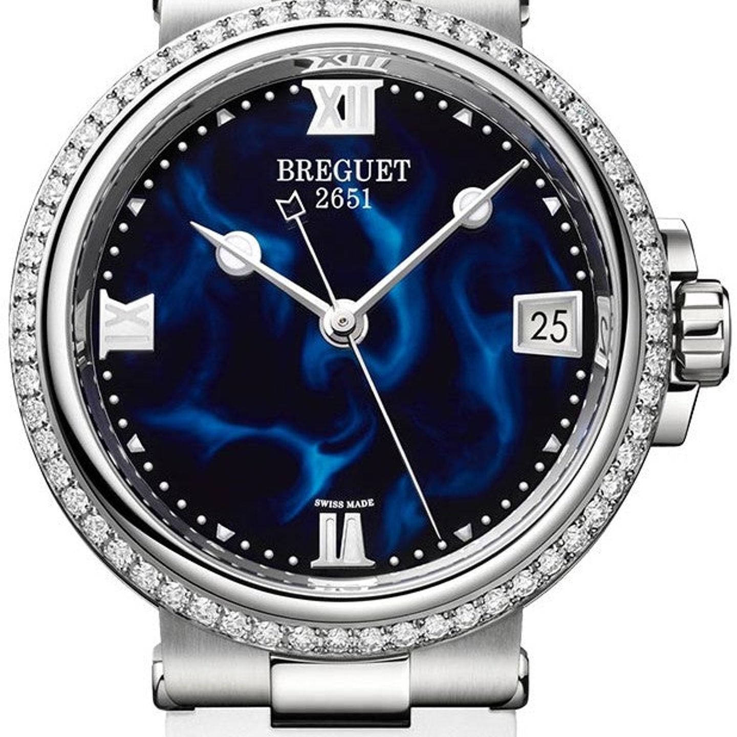 Breguet Marine 9518ST/E2/584/D000 (2026) - Blauw wijzerplaat 34mm Staal (1/1)