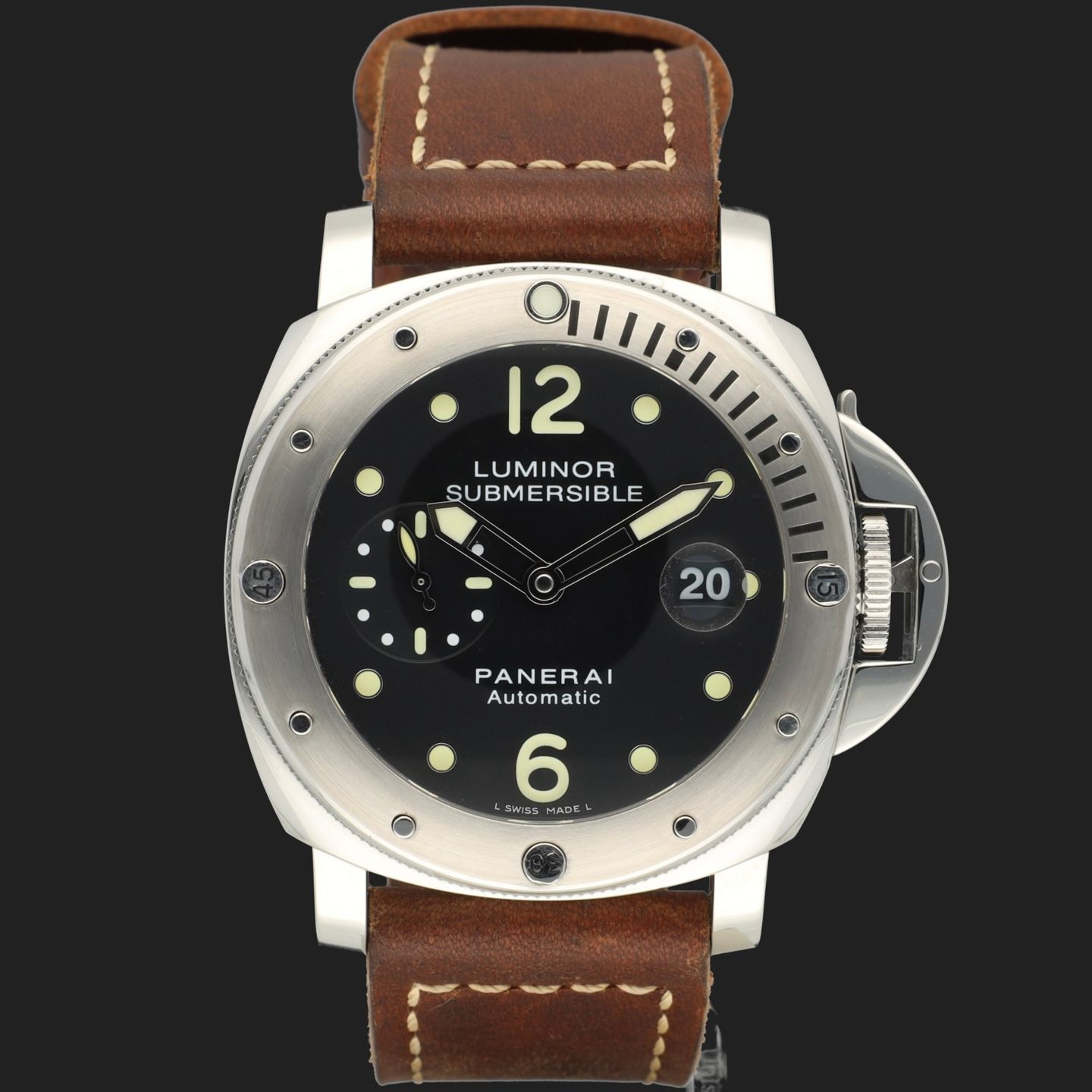 Panerai Luminor Submersible PAM00024 (2017) - Black dial 44 mm Steel case (3/8)
