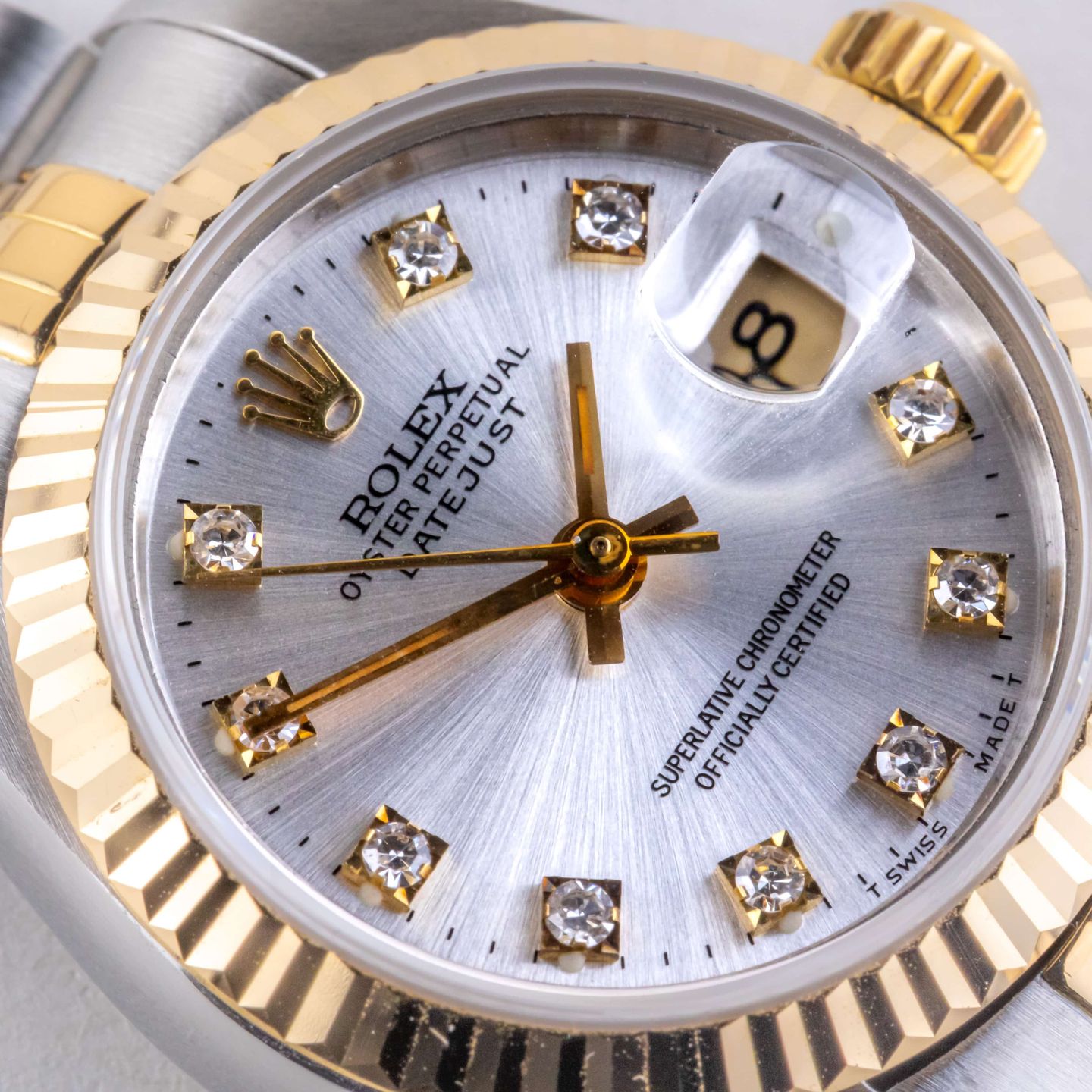 Rolex Lady-Datejust 69173 (1991) - Silver dial 26 mm Gold/Steel case (2/8)