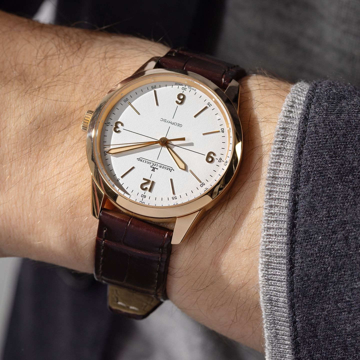 Jaeger-LeCoultre Geophysic Q8002520 (1958) - White dial 39 mm Rose Gold case (2/8)