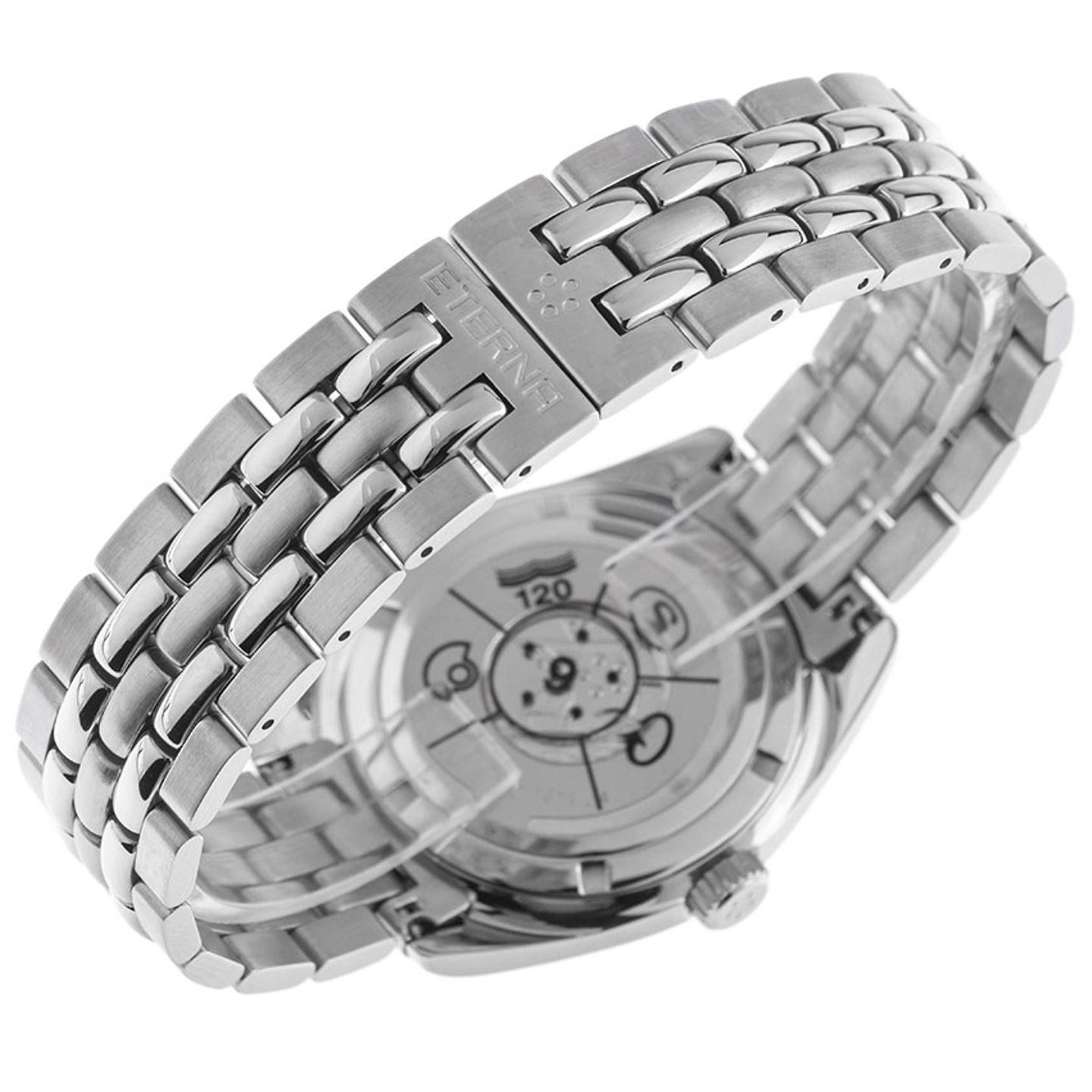 Eterna Kontiki 1571-41 (1998) - Wit wijzerplaat 36mm Staal (8/8)