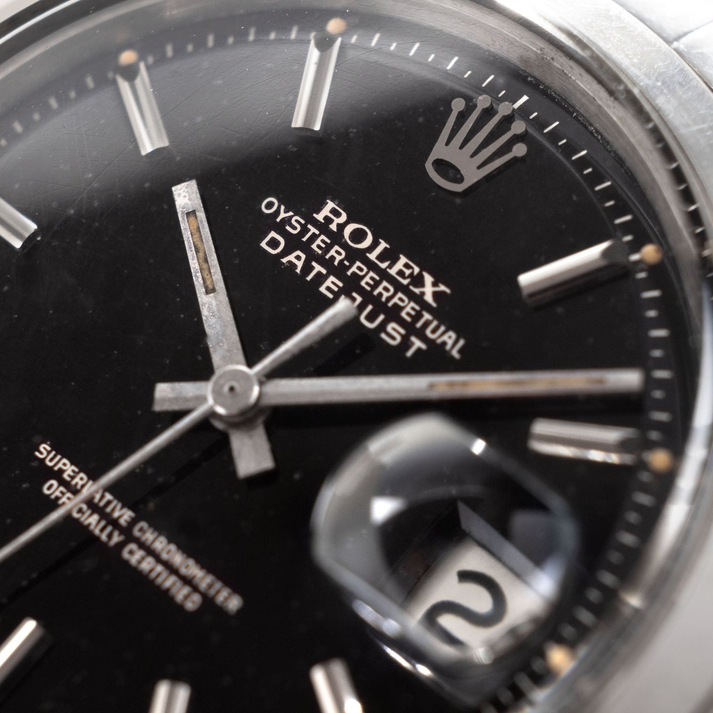 Rolex Datejust 1600 (1968) - Black dial 36 mm Steel case (5/8)