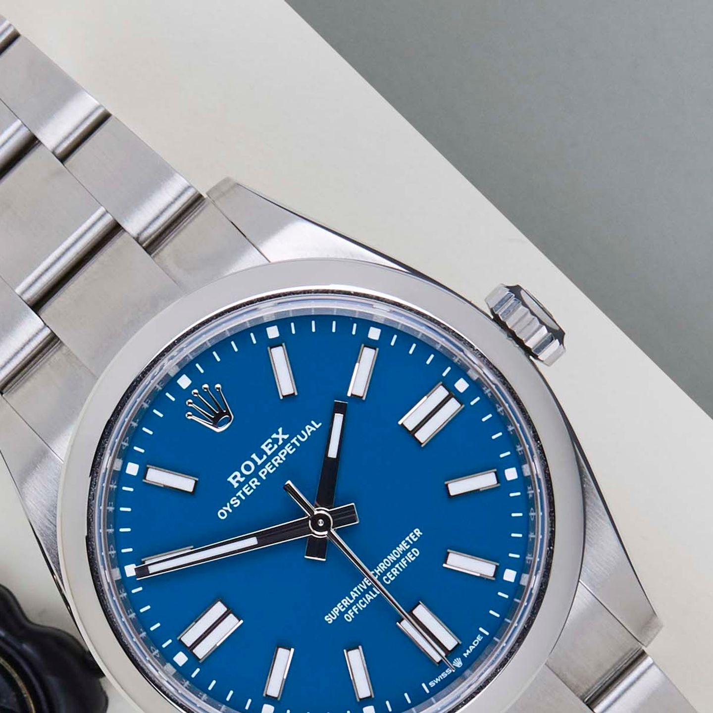 Rolex Oyster Perpetual 41 134300 (2026) - Blauw wijzerplaat 41mm Staal (3/8)
