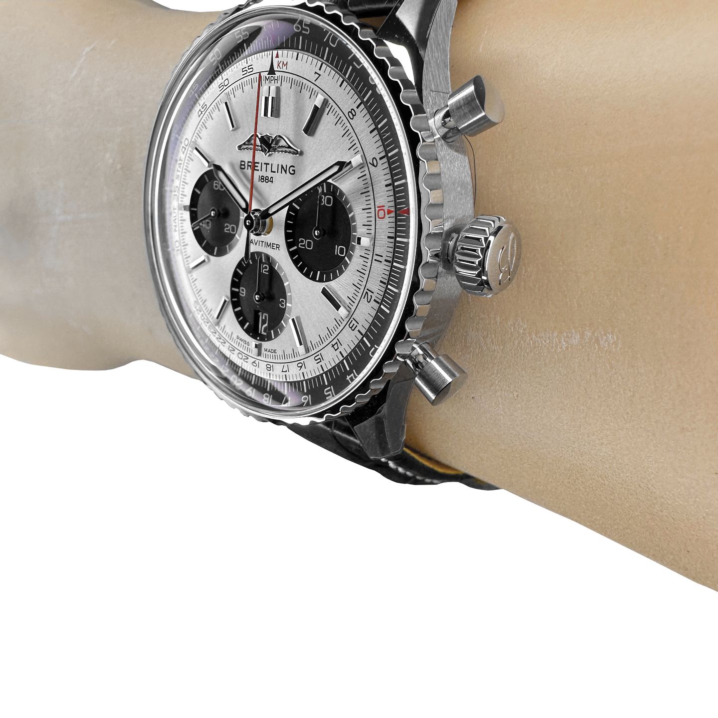 Breitling Navitimer 1 B01 Chronograph AB0138241G1P1 (2024) - Silver dial 43 mm Steel case (5/8)