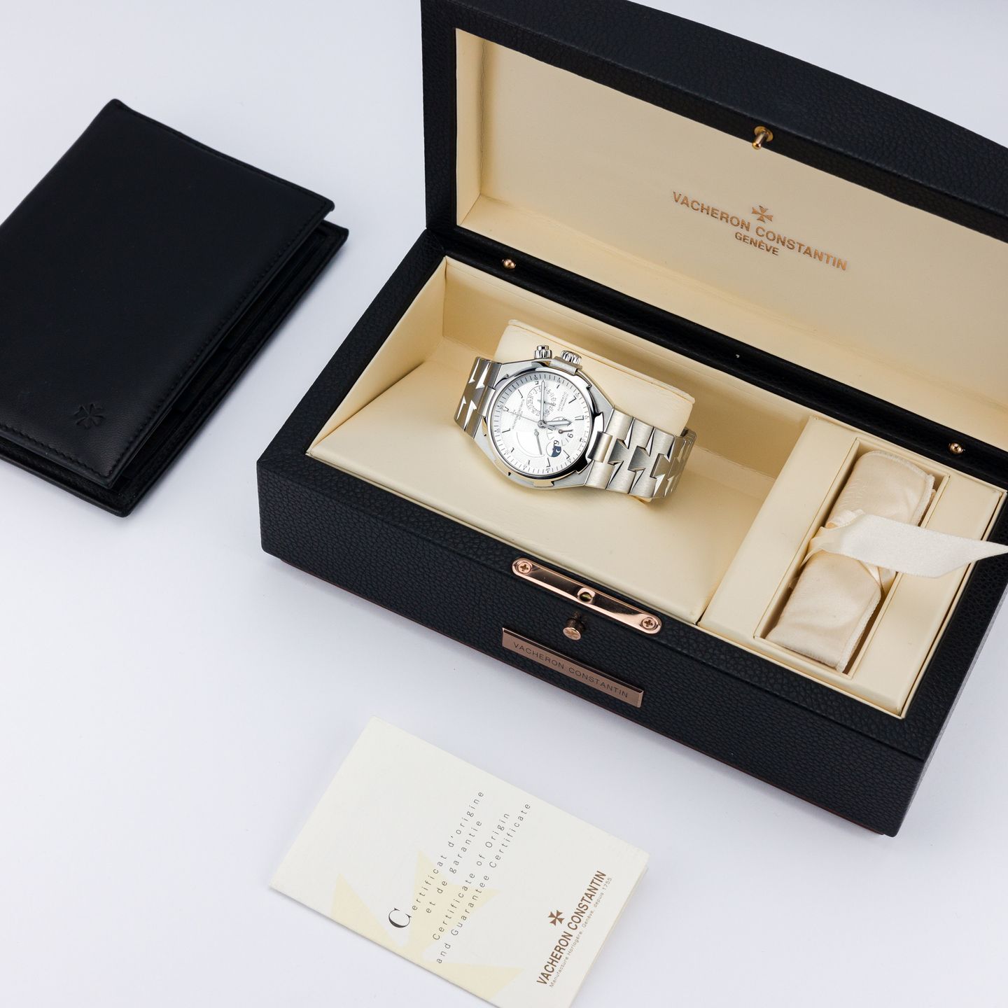 Vacheron Constantin Overseas Dual Time 47450/B01A-9226 (Unknown (random serial)) - White dial 43 mm Steel case (2/8)