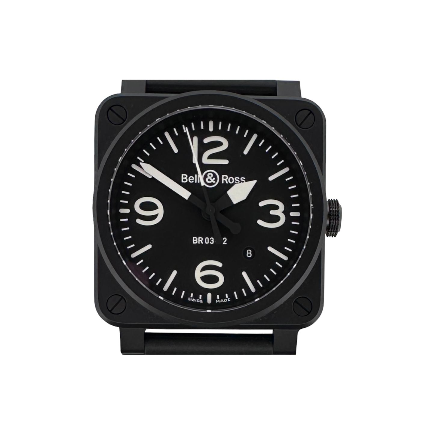 Bell & Ross BR 03 BR03A-BL-CE/SRB (2024) - Black dial 41 mm Ceramic case (1/7)