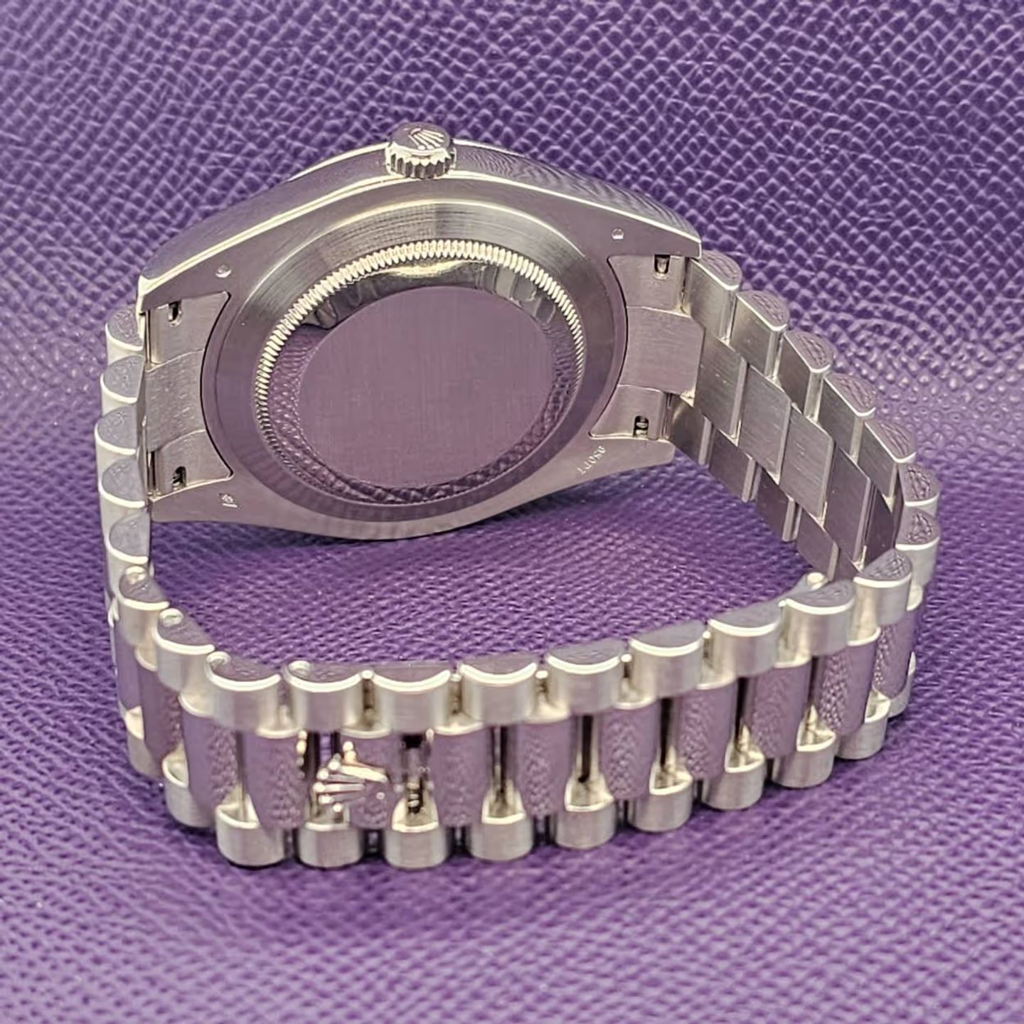 Rolex Day-Date II 218206 (2011) - Blue dial 41 mm Platinum case (2/4)