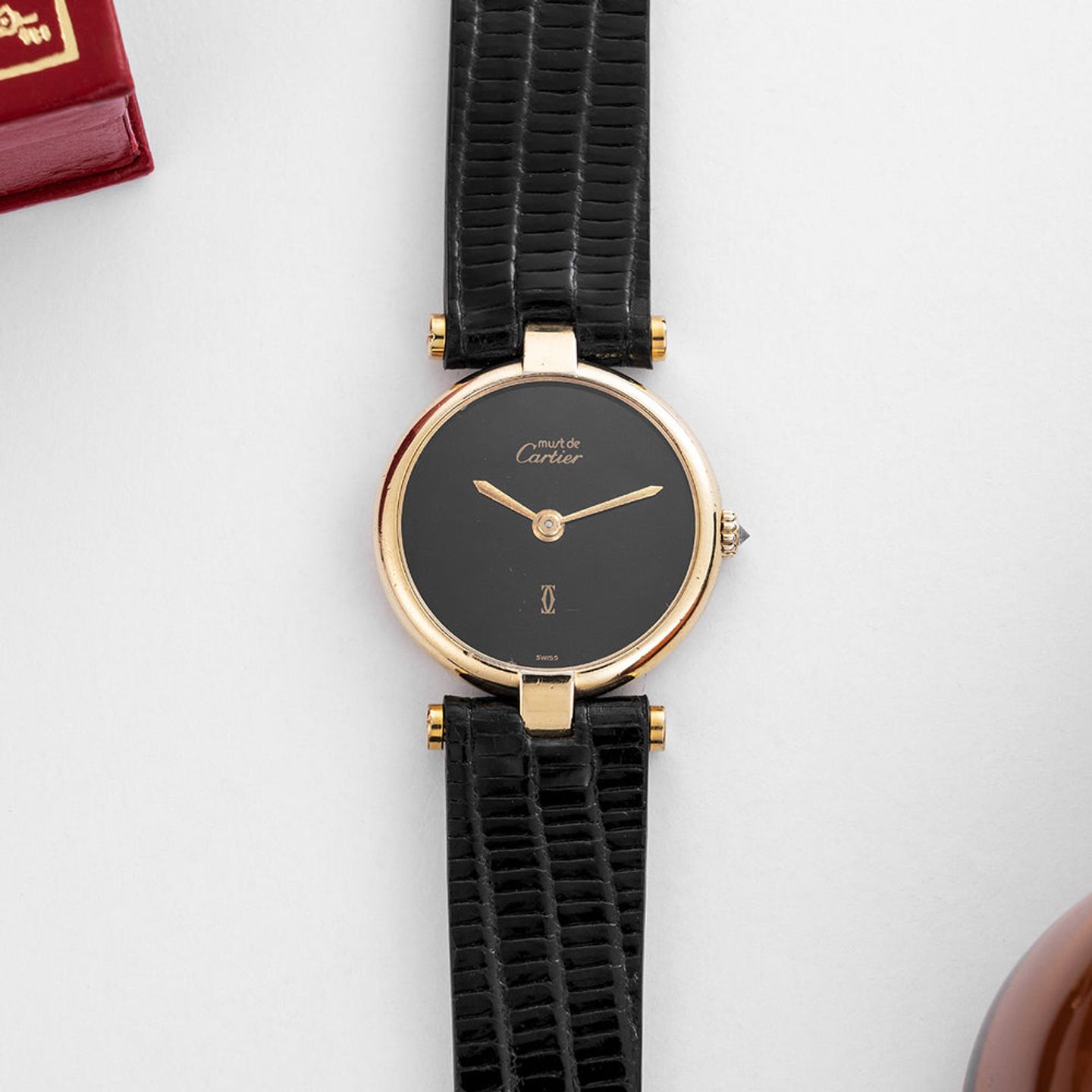 Cartier 21 Must de Cartier Unknown (Unknown (random serial)) - Black dial 24 mm Gold/Steel case (1/6)