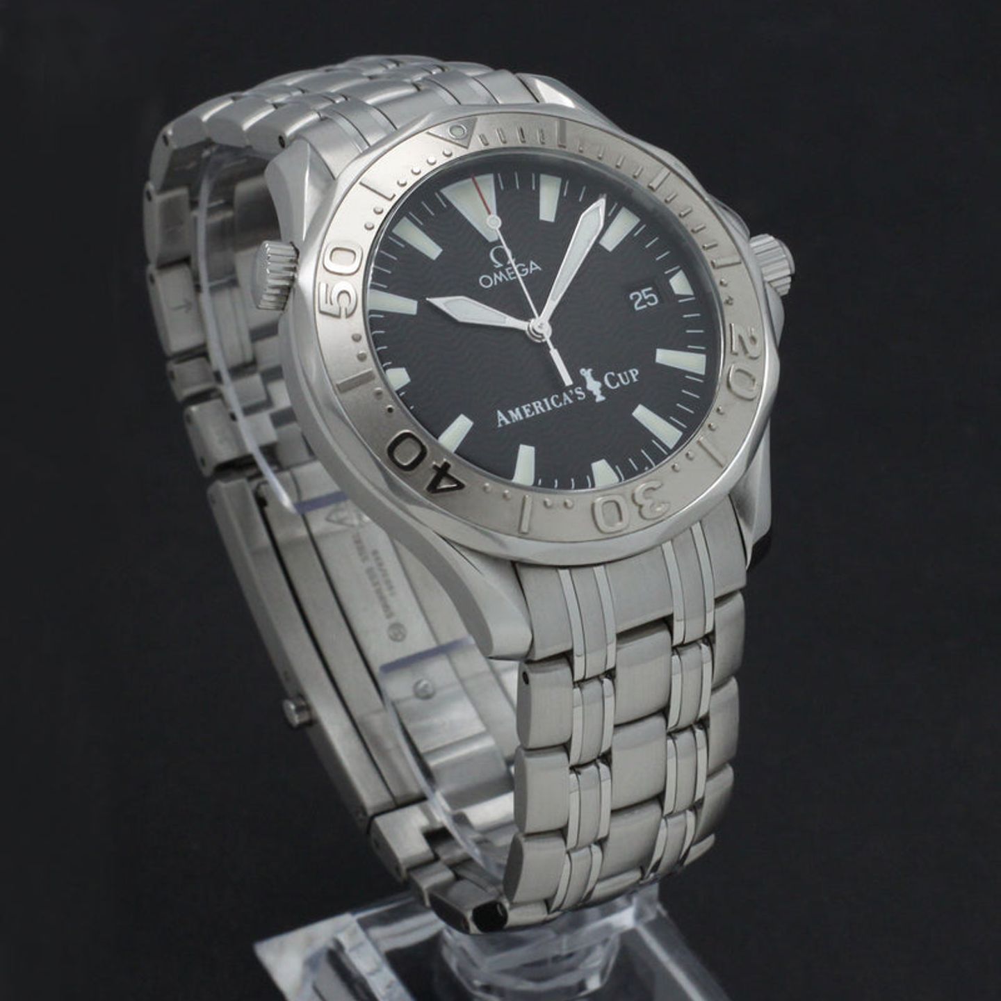 Omega Seamaster Diver 300 M 2533.50.00 (2000) - Zwart wijzerplaat 41mm Staal (5/7)