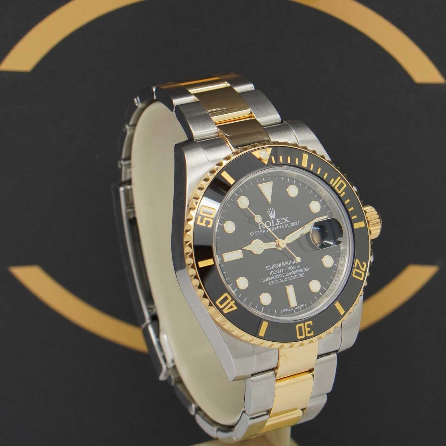 Rolex Submariner Date 116613LN (2014) - Black dial 40 mm Gold/Steel case (3/7)