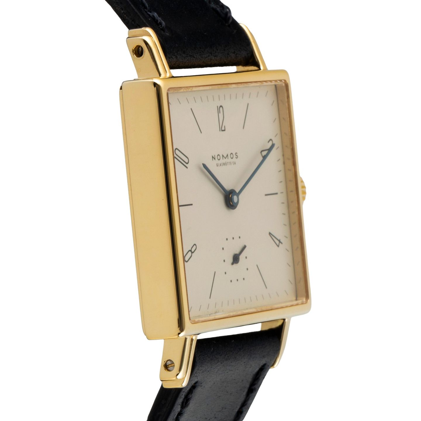 NOMOS Tetra 413 (Unknown (random serial)) - White dial 30 mm Yellow Gold case (7/8)