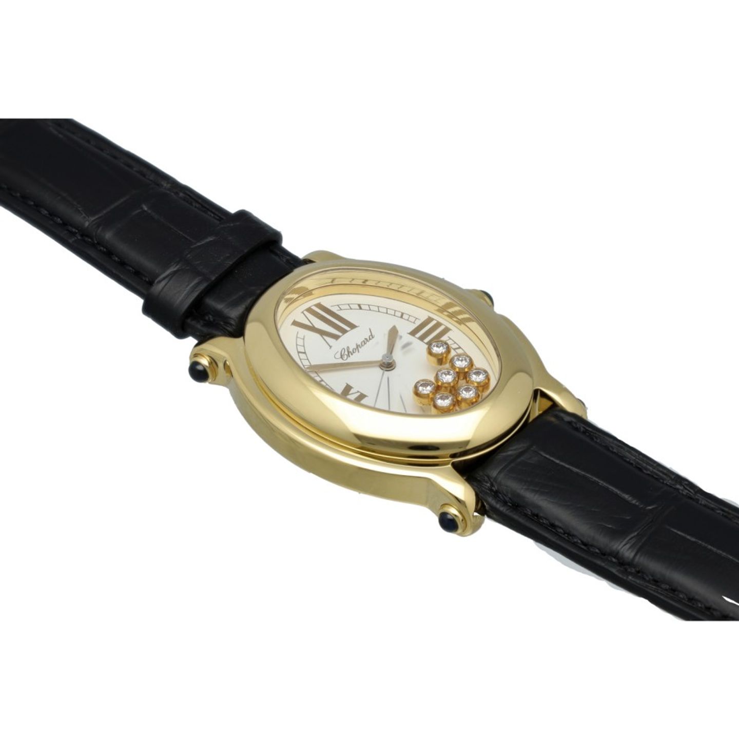 Chopard Happy Sport 27/7000-23 (2003) - White dial 30 mm Yellow Gold case (4/7)