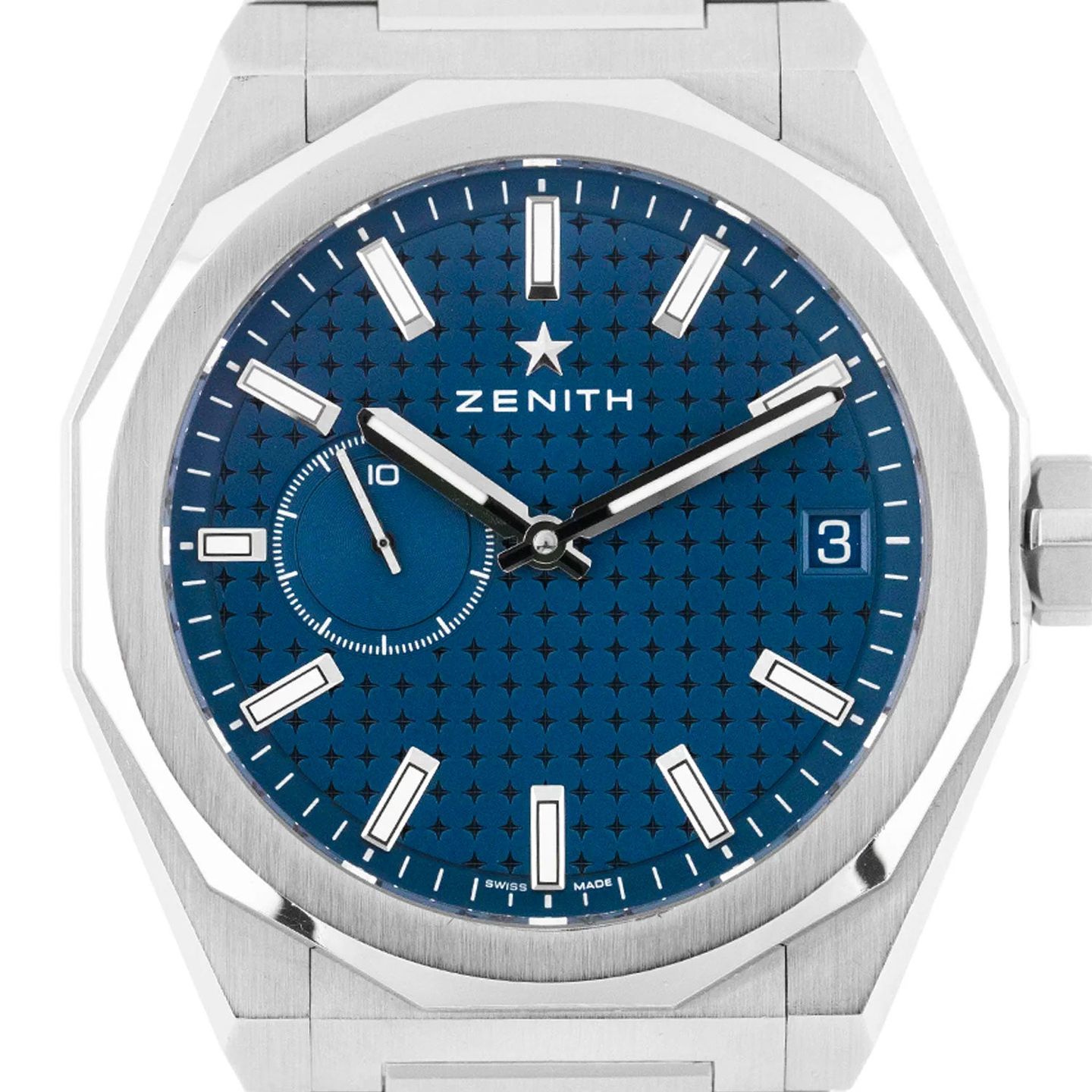 Zenith Defy Skyline 03.9300.3620/51.I001 (2022) - Blauw wijzerplaat 41mm Staal (2/6)