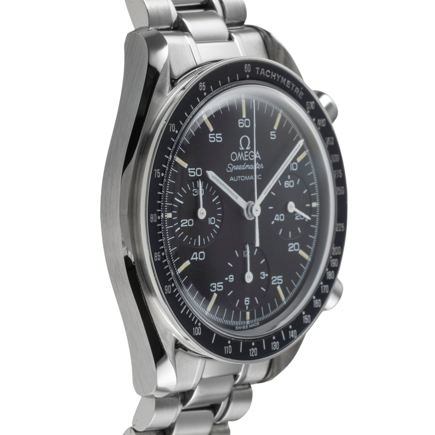 Omega Speedmaster Reduced 3510.50.00 (Onbekend (willekeurig serienummer)) - Zwart wijzerplaat 39mm Staal (7/8)