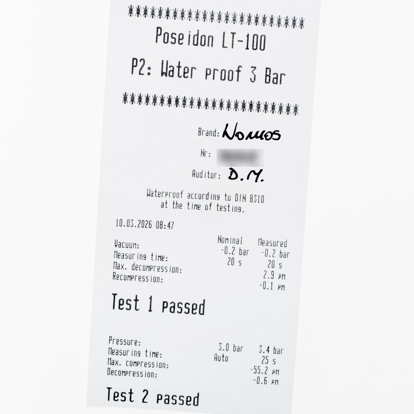 NOMOS Orion Datum 381 (2022) - Wit wijzerplaat 38mm Staal (5/8)